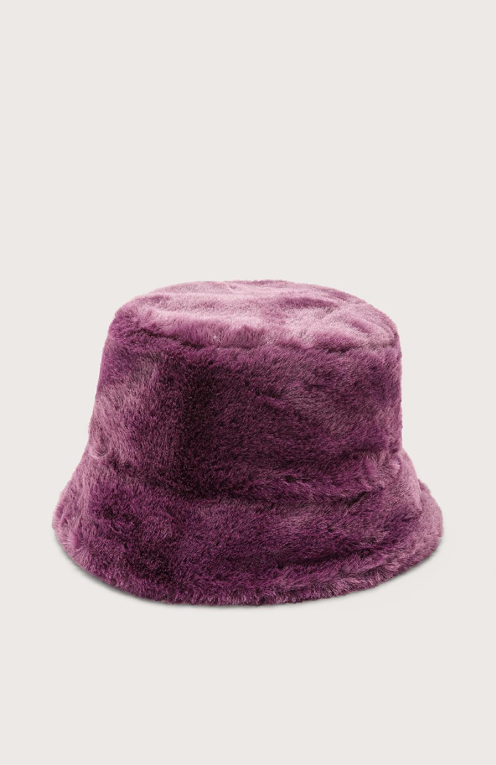 Seventy Cappello in eco pelliccia - Col. Viola