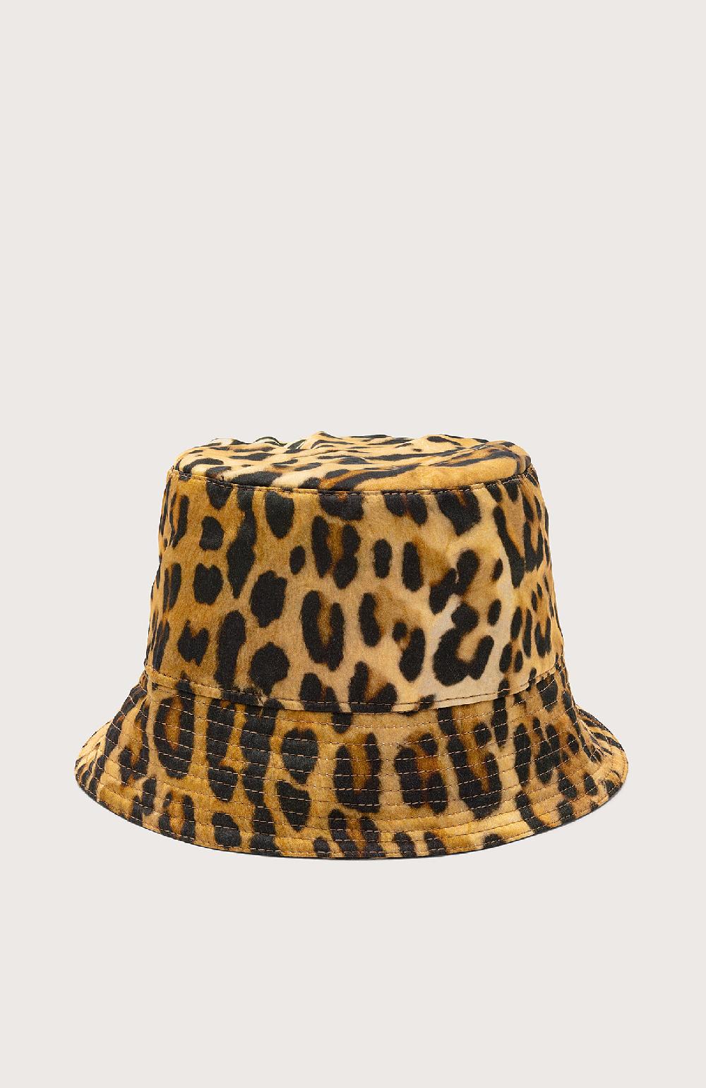 Seventy Cappello in raso animalier - Col. Bianco