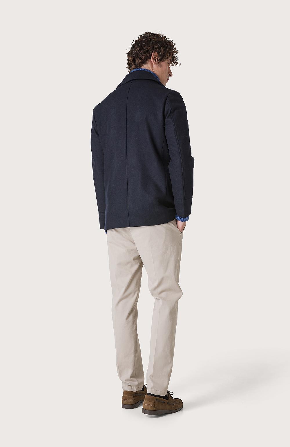 Seventy Cappotto Doppiopetto Con Pistagna - Col. Blu