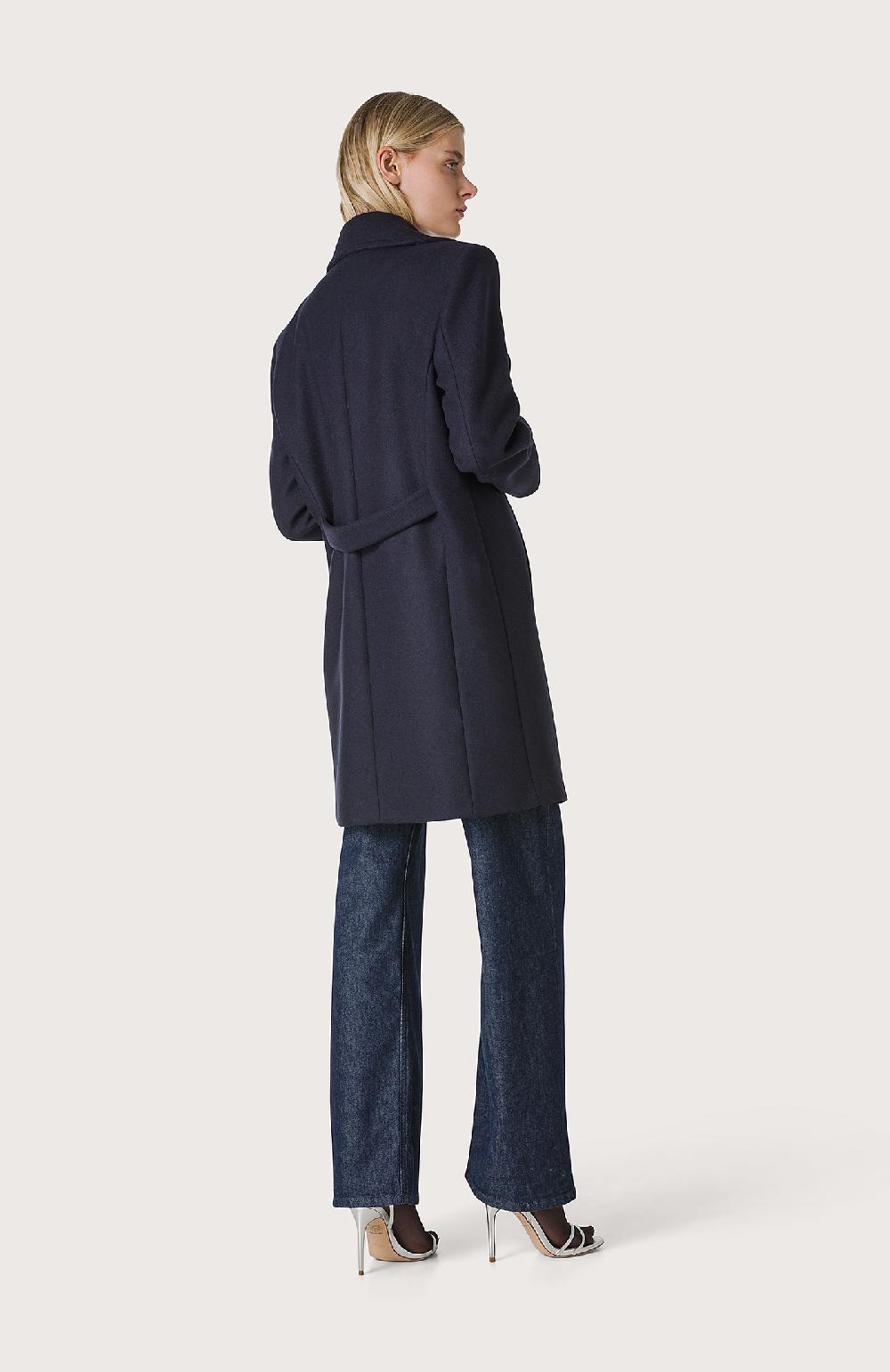 Seventy Cappotto Dopppiopetto In Panno - Col. Blu