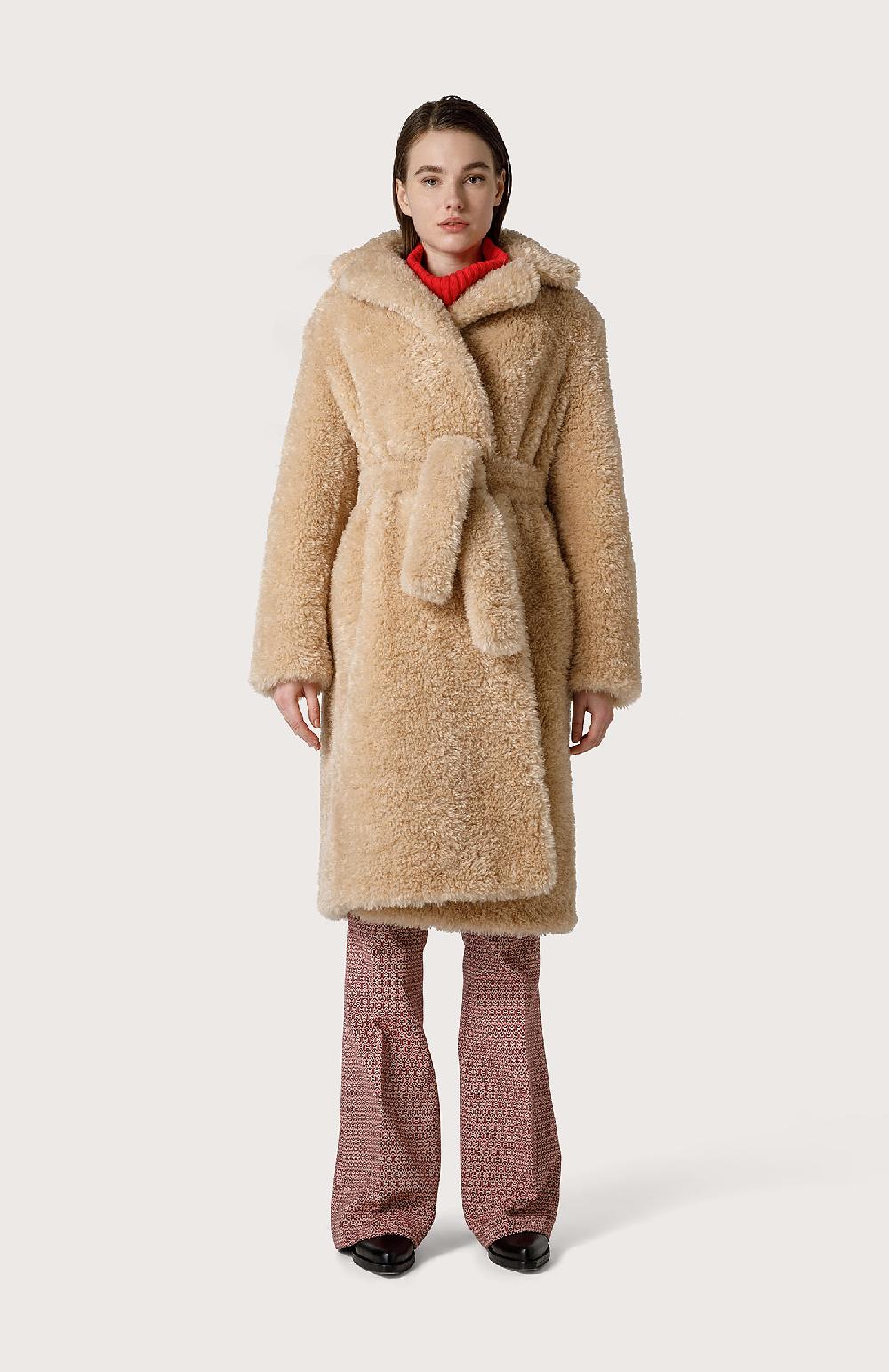 Seventy Cappotto In Eco Pelliccia - Col. Neutro