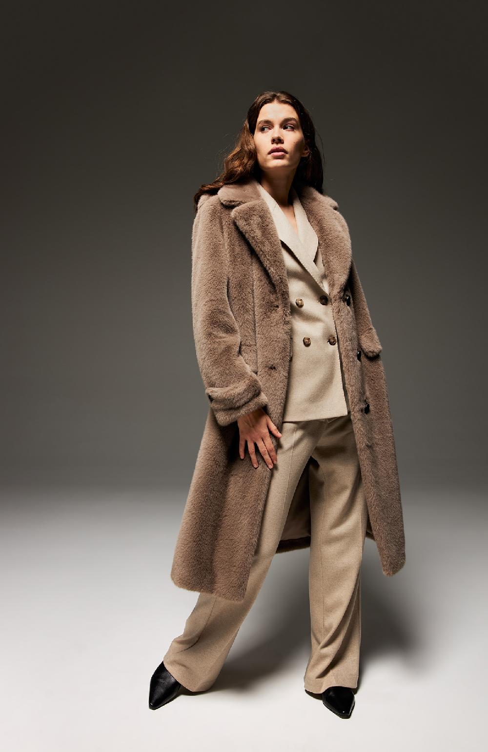 Seventy Cappotto In Ecopelliccia - Col. Grigio