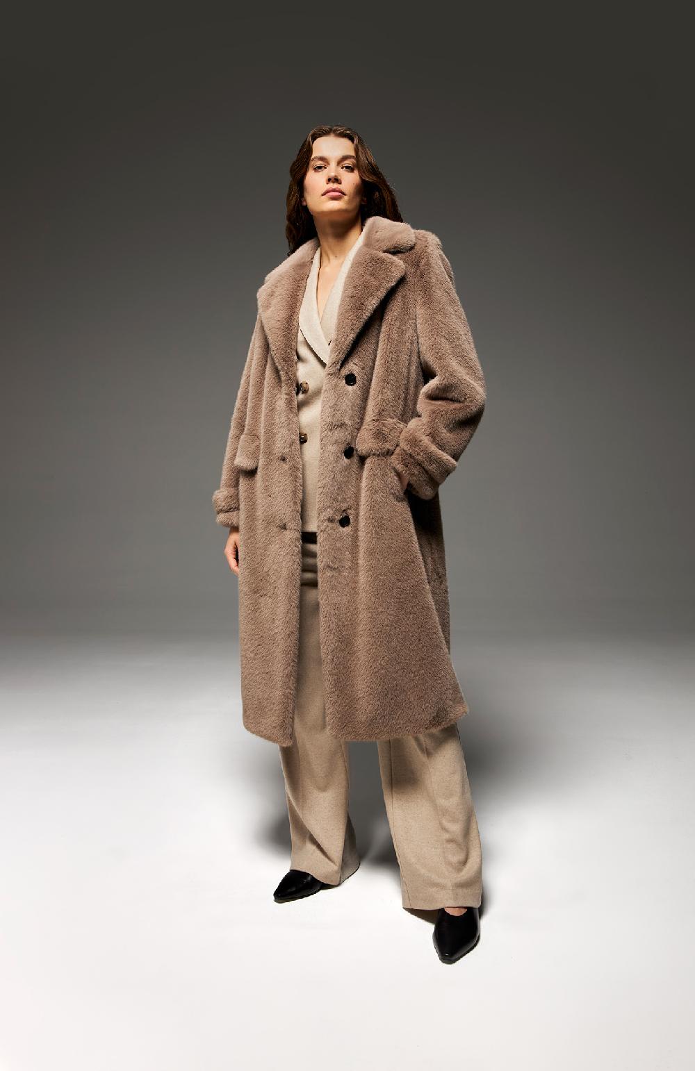 Seventy Cappotto In Ecopelliccia - Col. Grigio