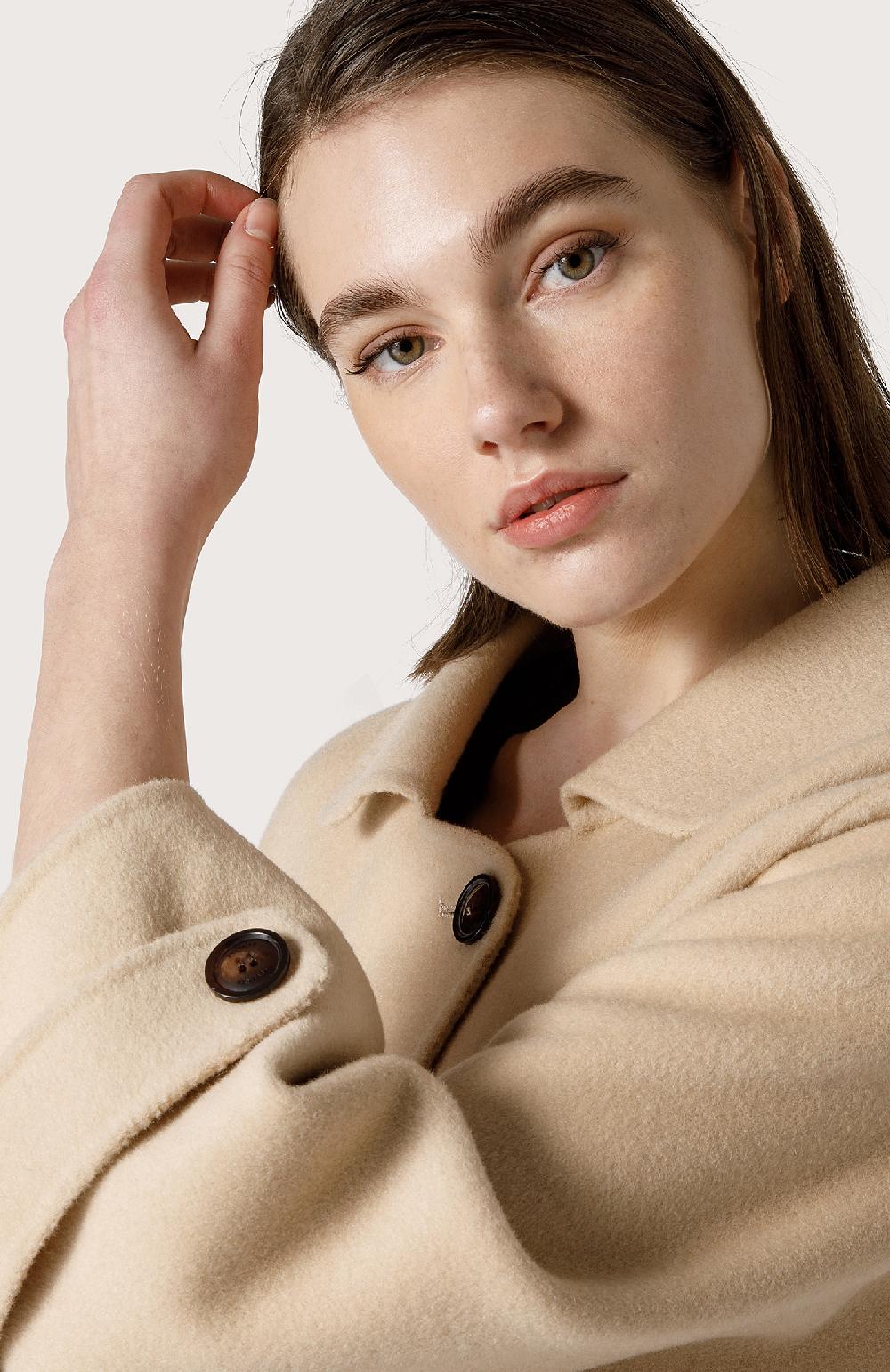 Seventy Cappotto In Panno Double - Col. Neutro