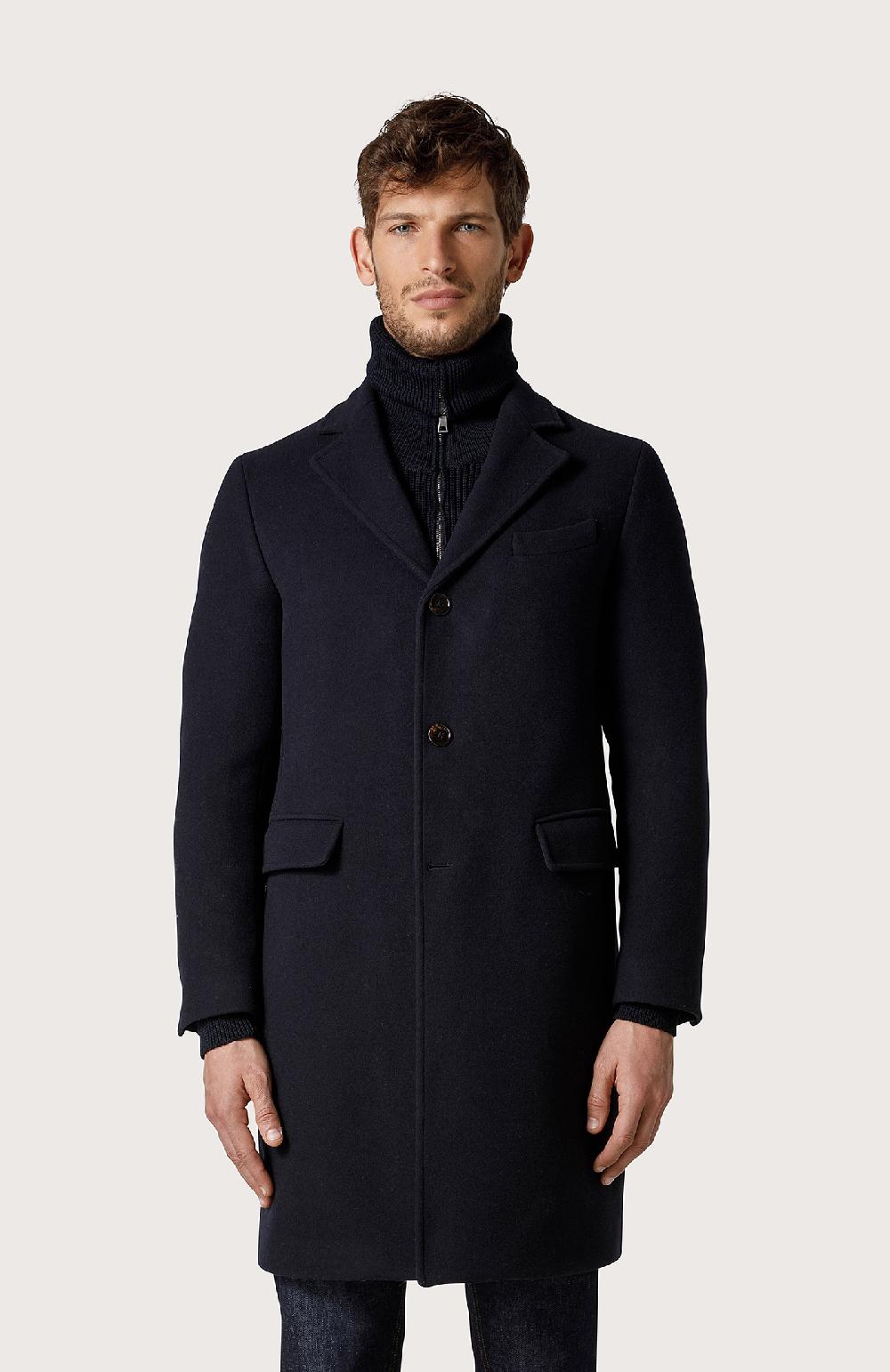 Seventy Cappotto Monopetto - Col. Blu