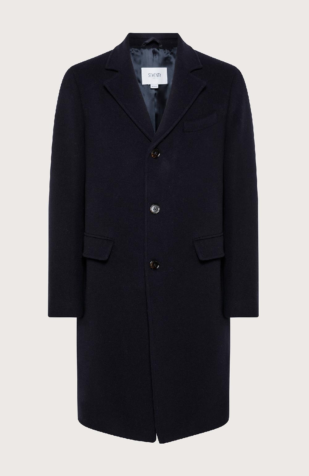 Seventy Cappotto monopetto - Col. Blu