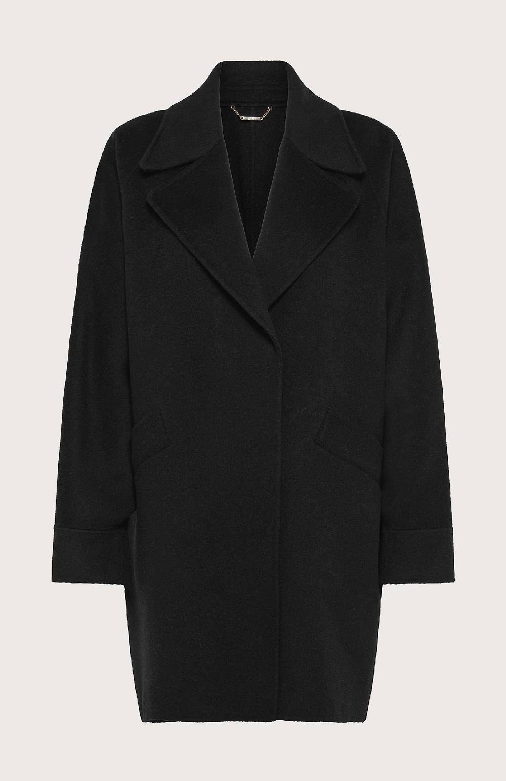 Seventy Cappotto over a collo ampio - Col. Nero