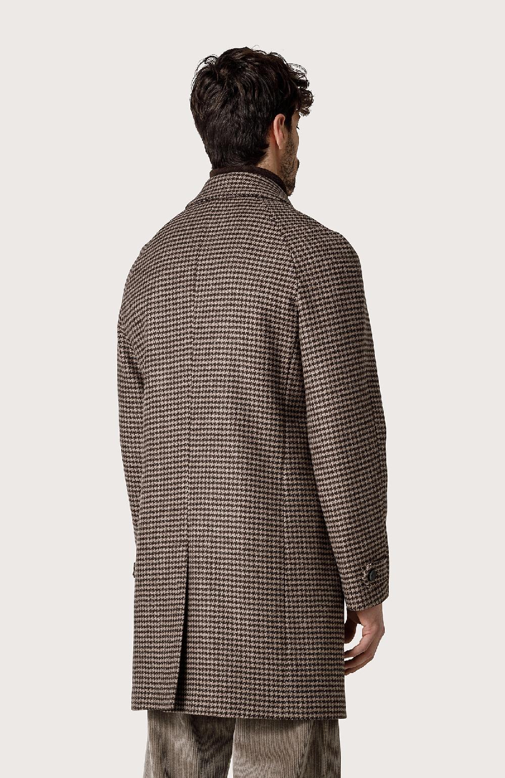 Seventy Cappotto Pied De Poule - Col. Marrone