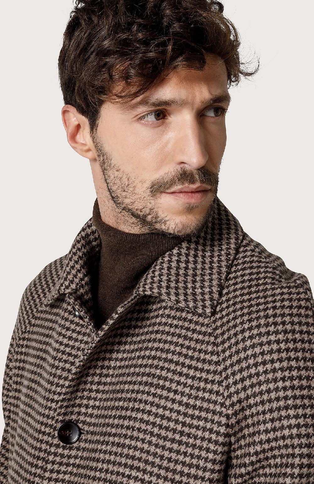 Seventy Cappotto Pied De Poule - Col. Marrone