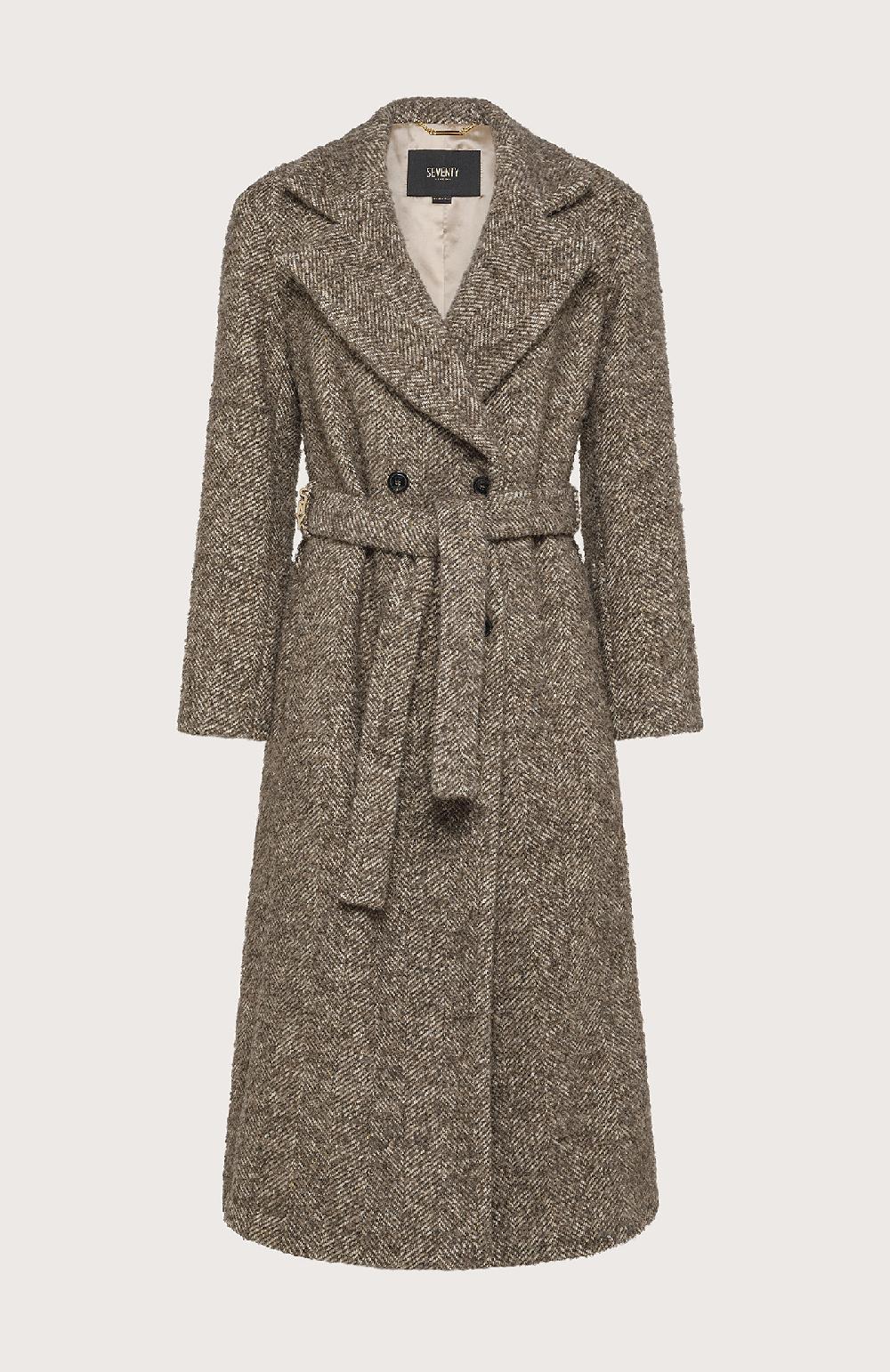 Seventy Cappotto spinato - Col. Marrone