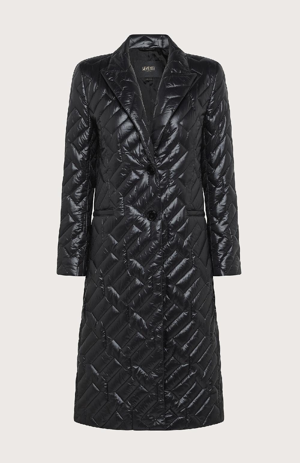 Seventy Cappotto trapuntato a due bottoni - Col. Nero