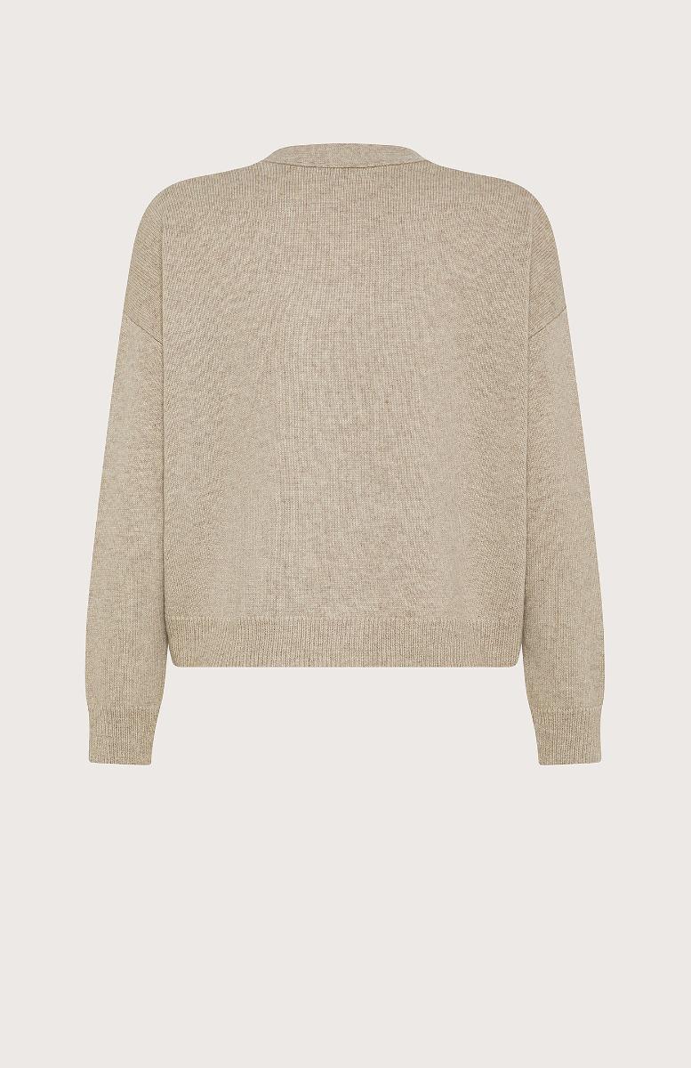 Seventy Cardigan Boxy In Misto Lana - Col. Grigio