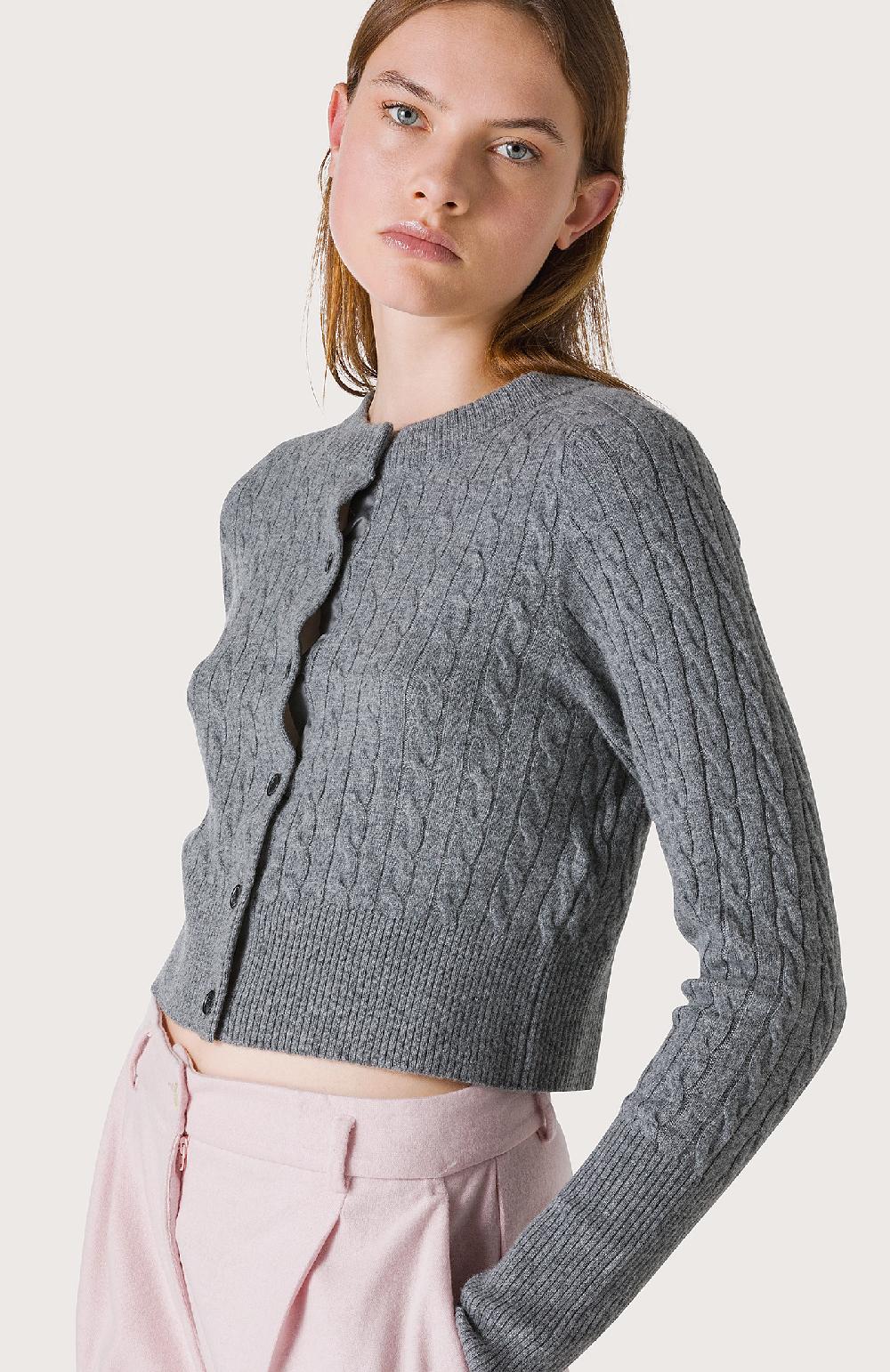 Seventy Cardigan Con Bottoni - Col. Grigio