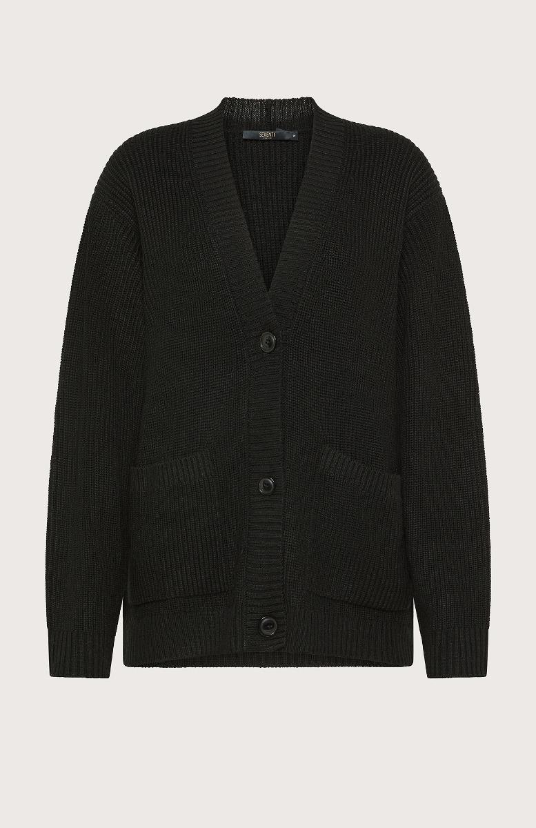 Seventy Cardigan con bottoni e scollo a V
