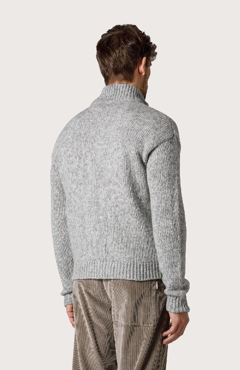Seventy Cardigan Con Zip - Col. Grigio