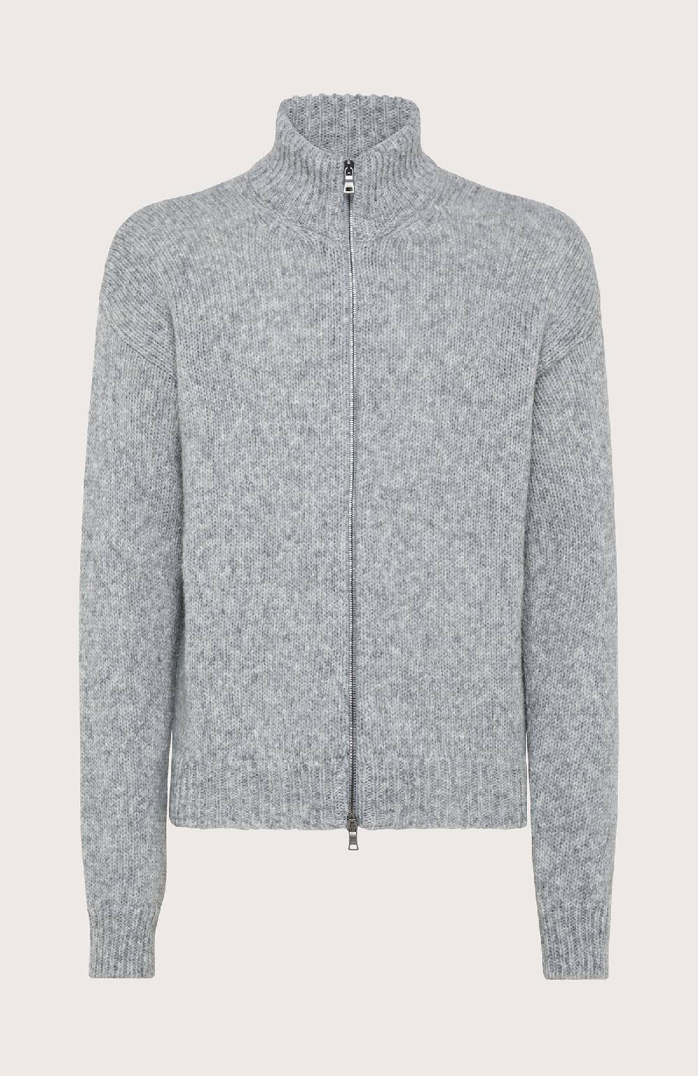 Seventy Cardigan con zip - Col. Grigio