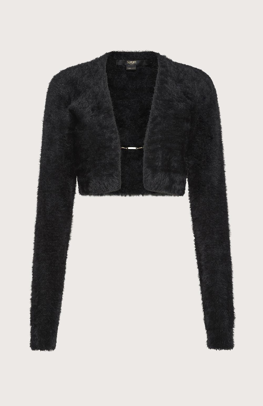 Seventy Cardigan corto - Col. Nero