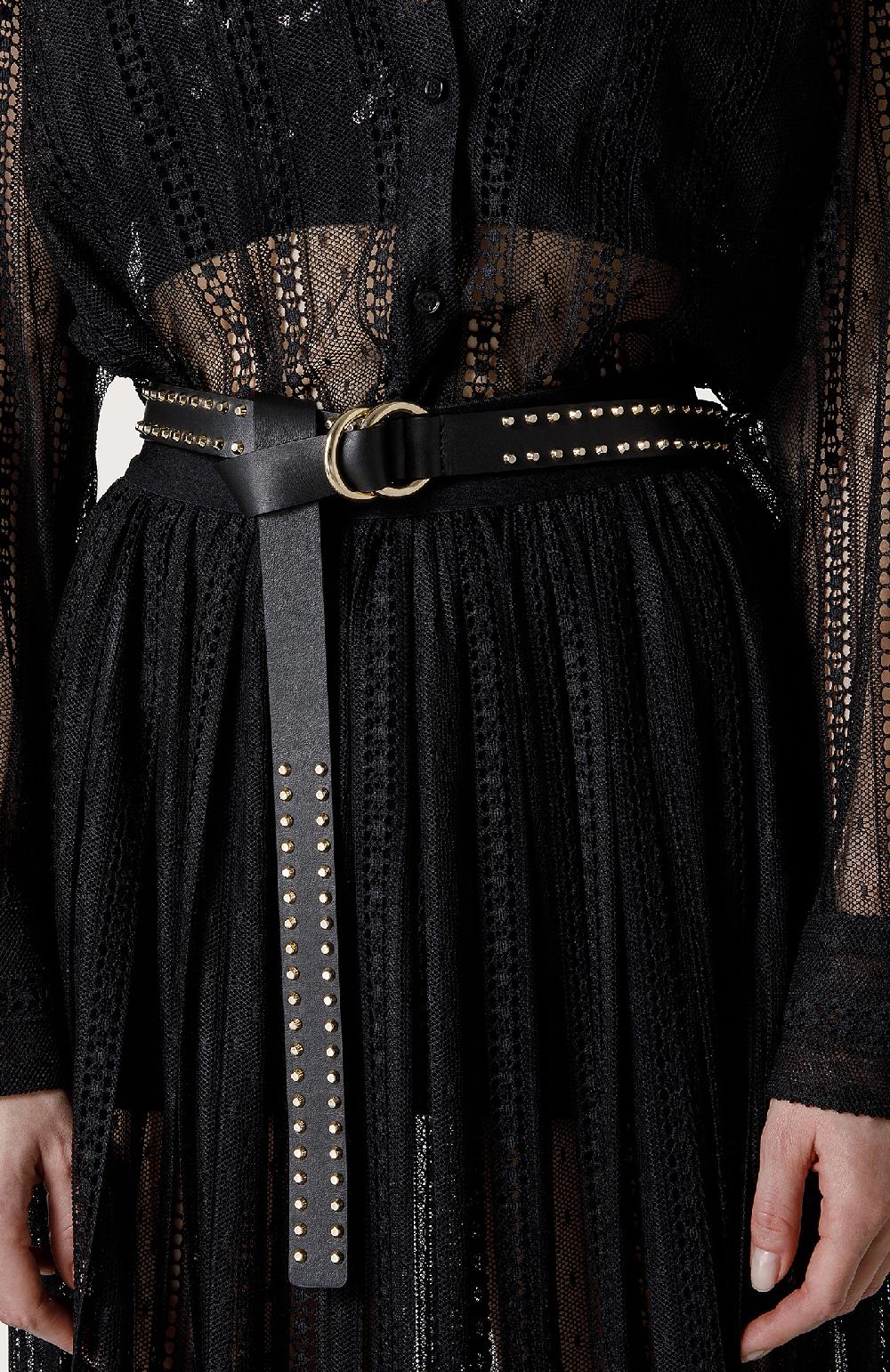 Seventy Cintura Con Borchie - Col. Nero