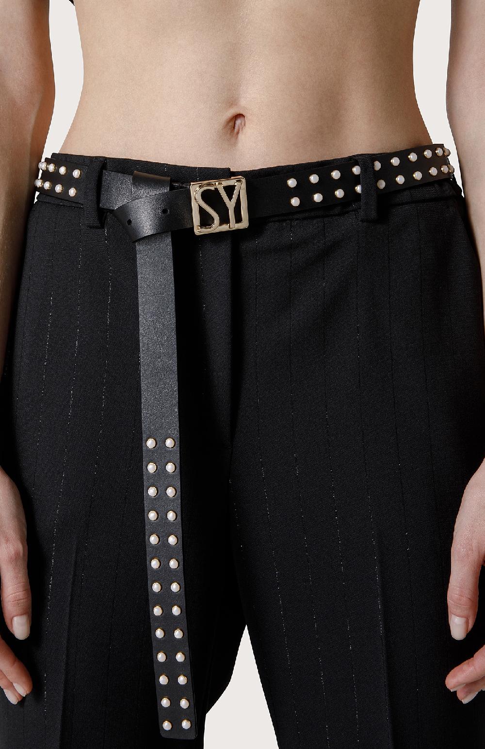 Seventy Cintura Con Perle - Col. Nero