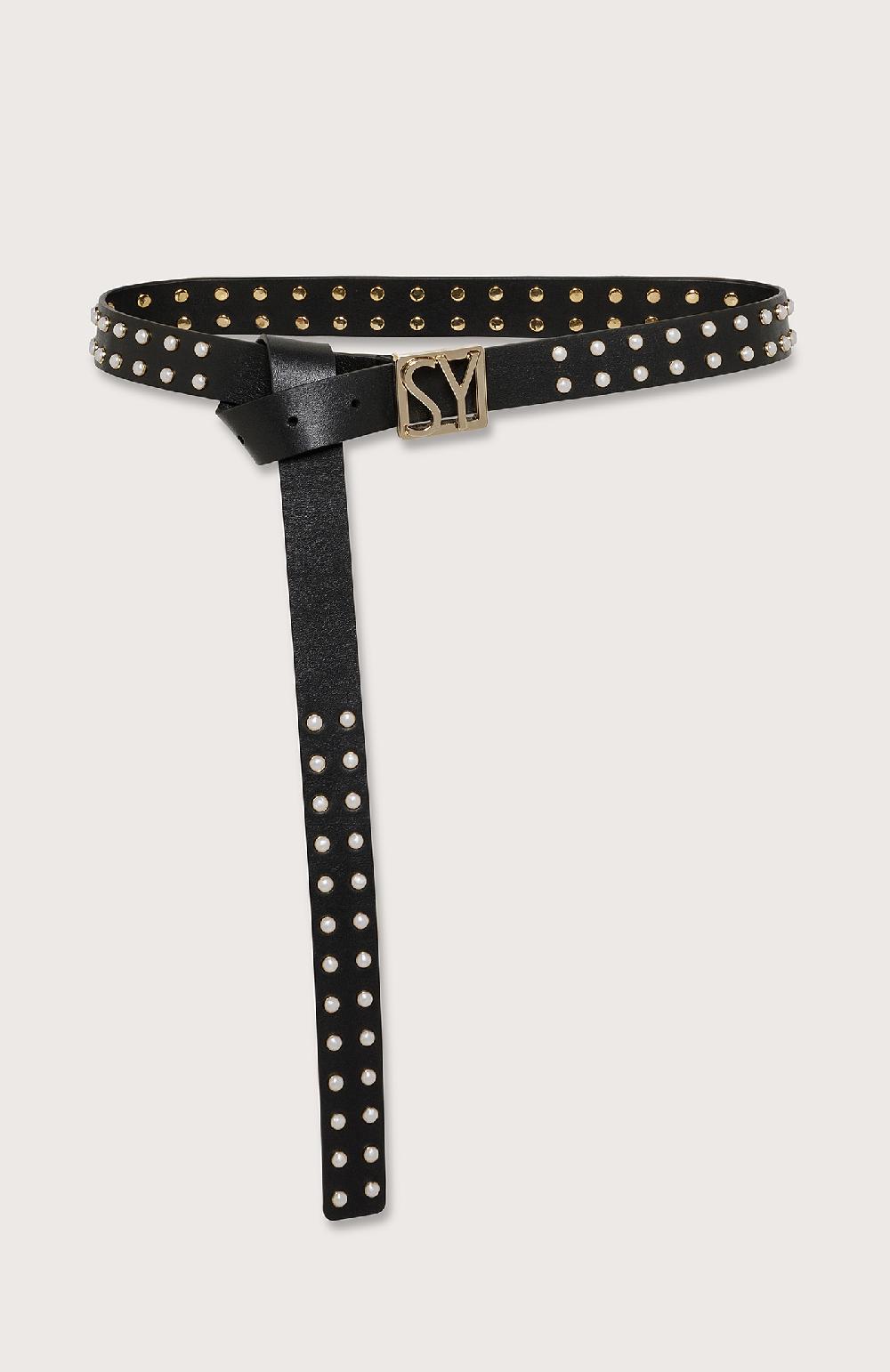 Seventy Cintura con perle - Col. Nero