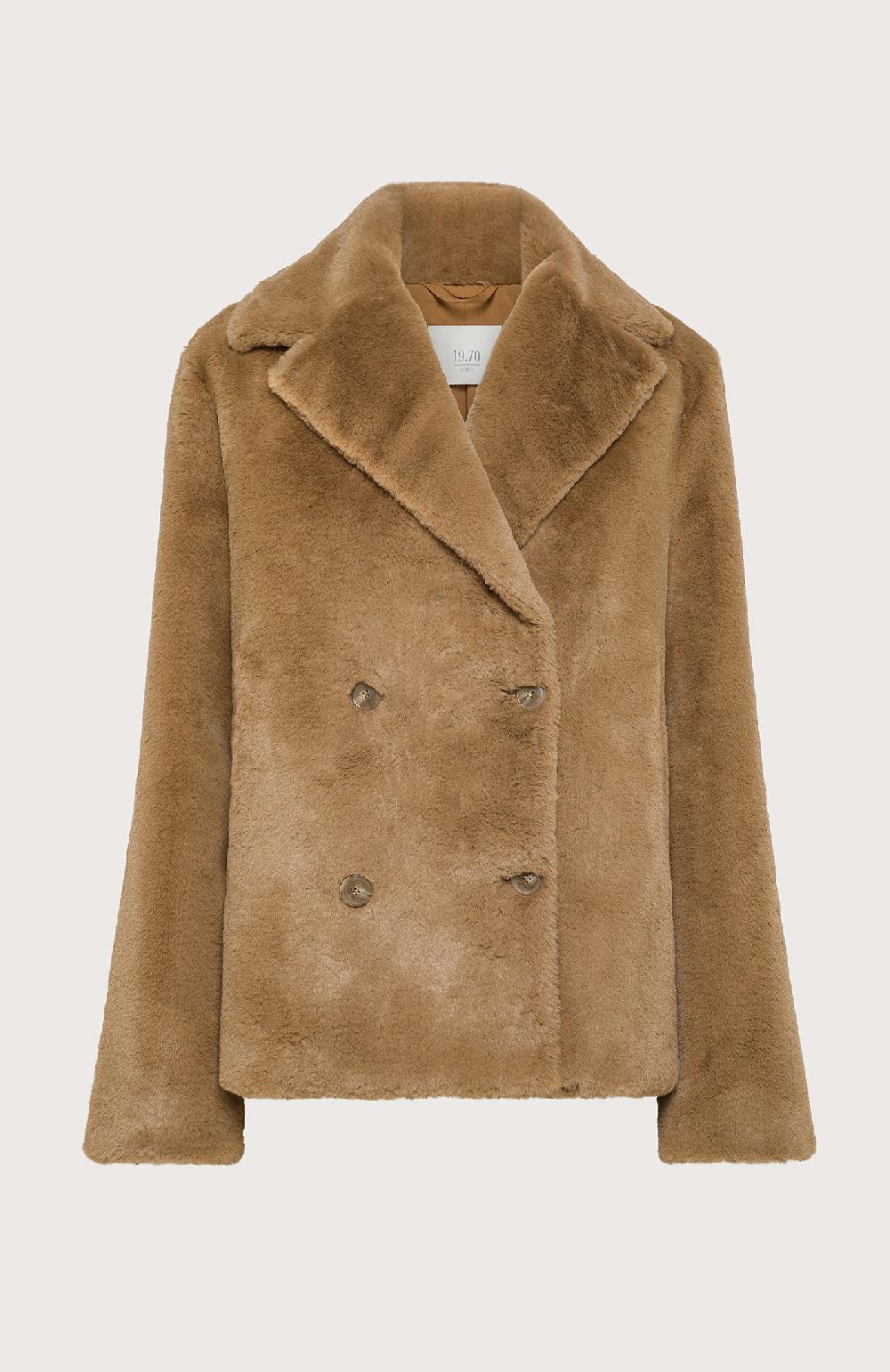 Seventy Ecopelliccia doppiopetto - Col. Neutro