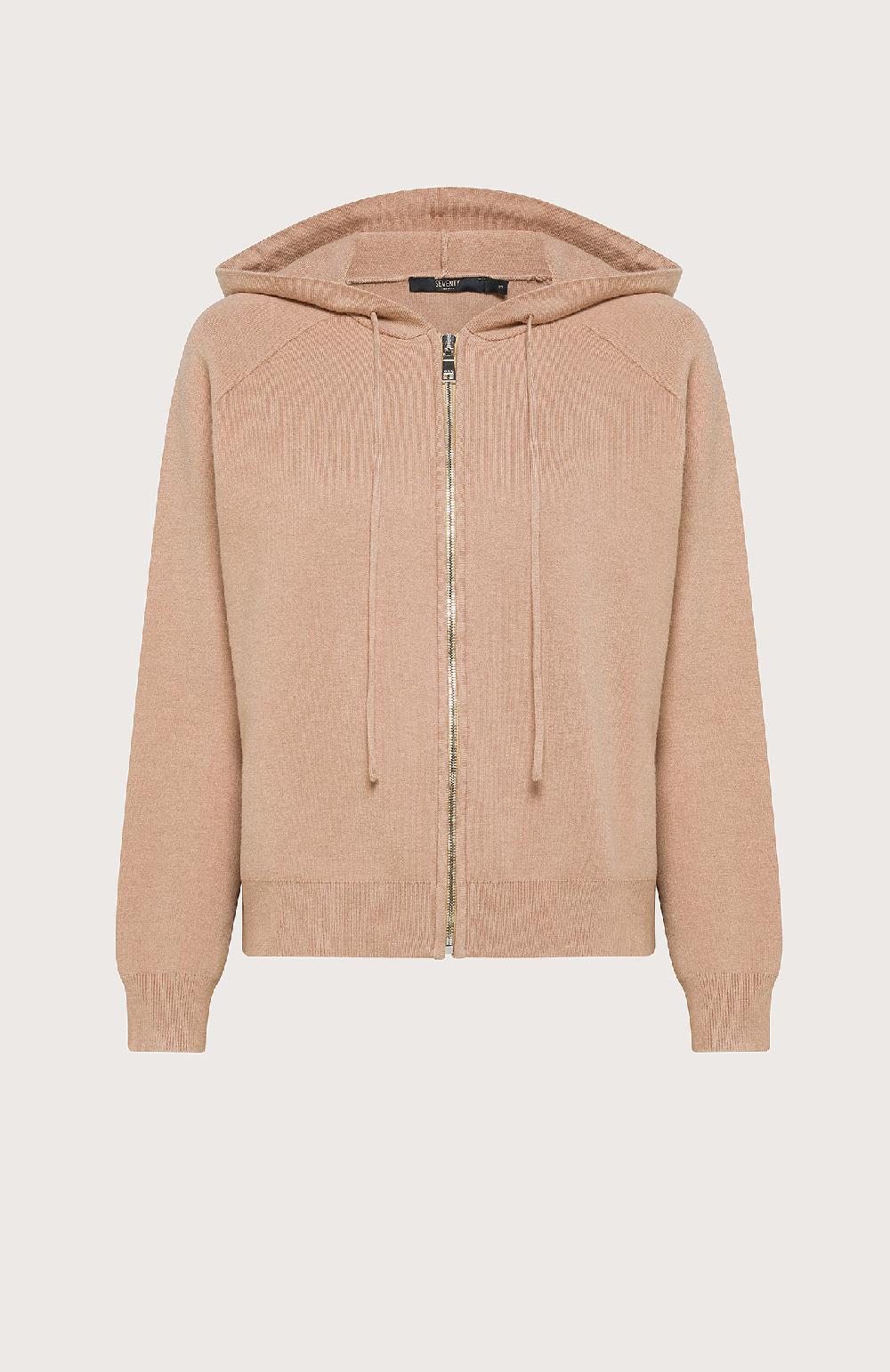 Seventy Felpa con cappuccio in viscosa - Col. Neutro