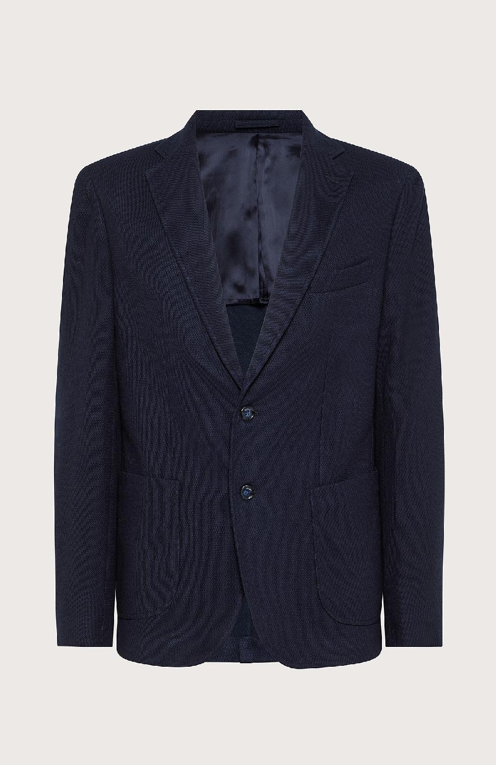 Seventy Giacca classica a nido d'ape - Col. Blu