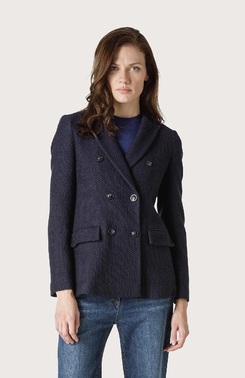 Seventy Giacca Doppiopetto A Maglia - Col. Blu