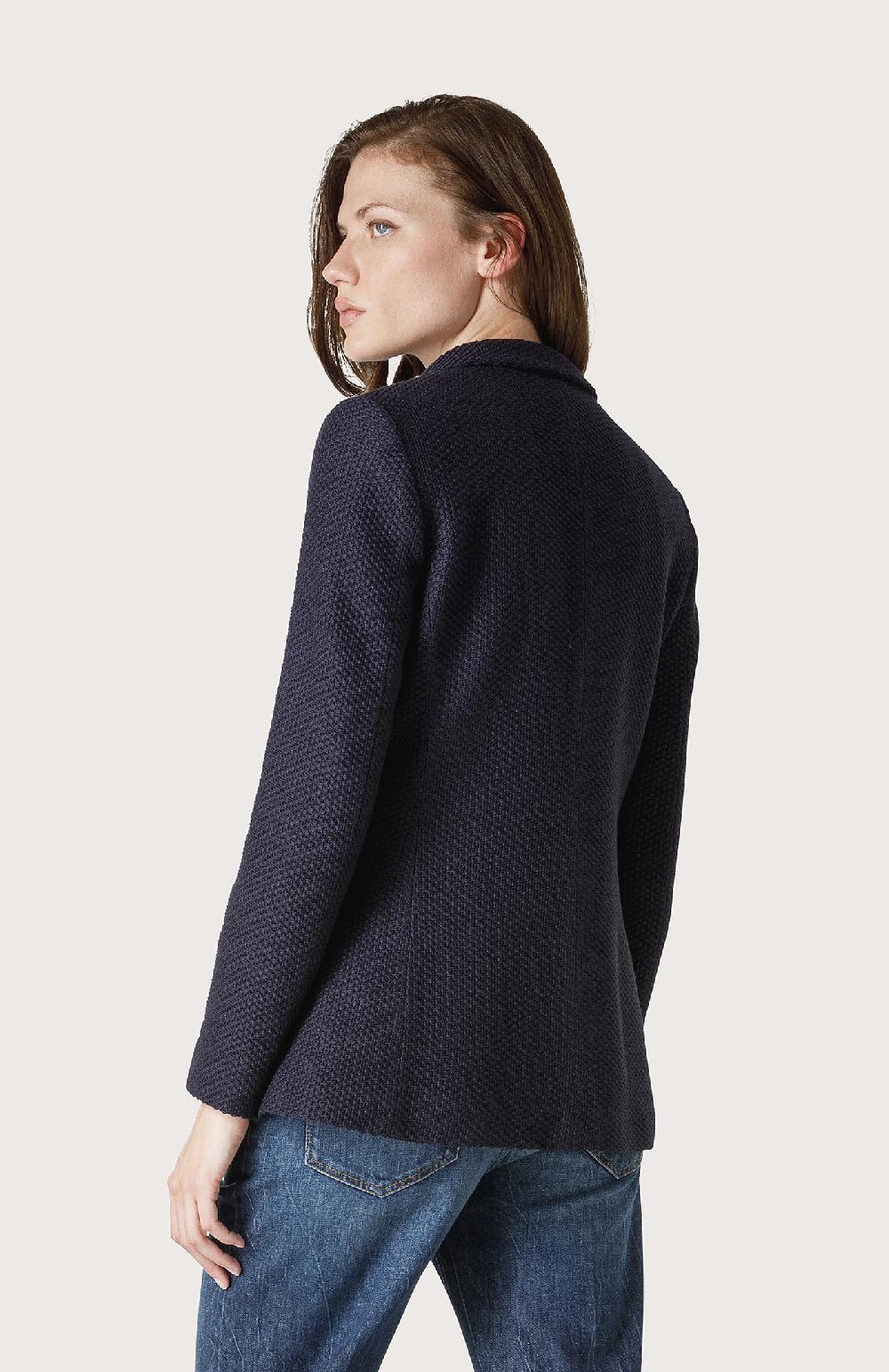 Seventy Giacca Doppiopetto A Maglia - Col. Blu