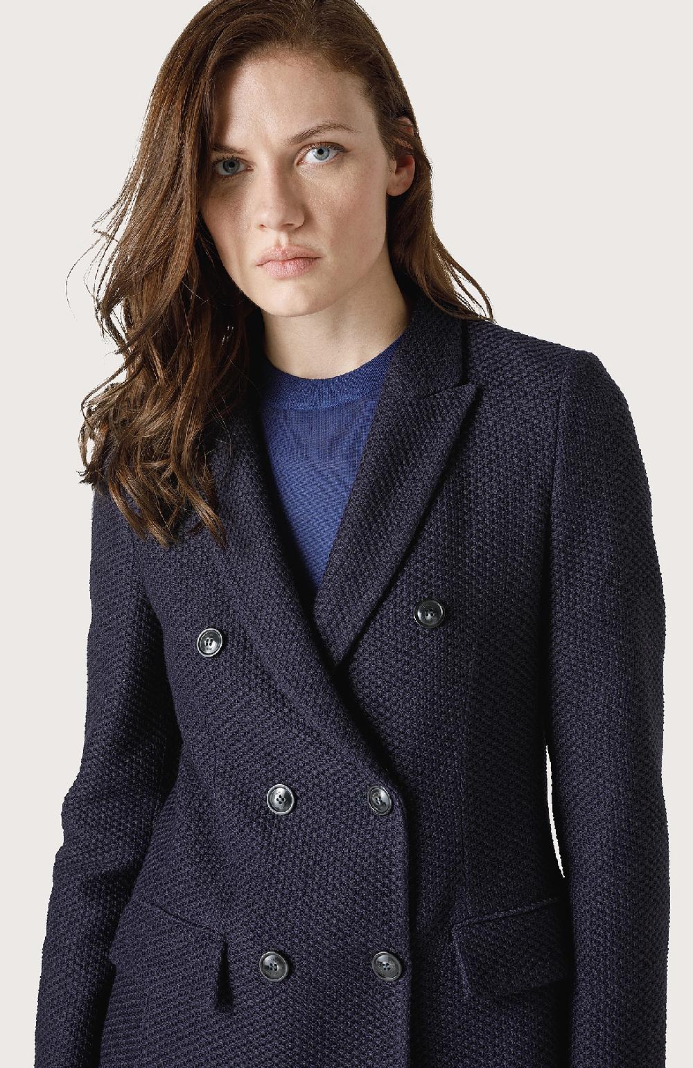 Seventy Giacca Doppiopetto A Maglia - Col. Blu