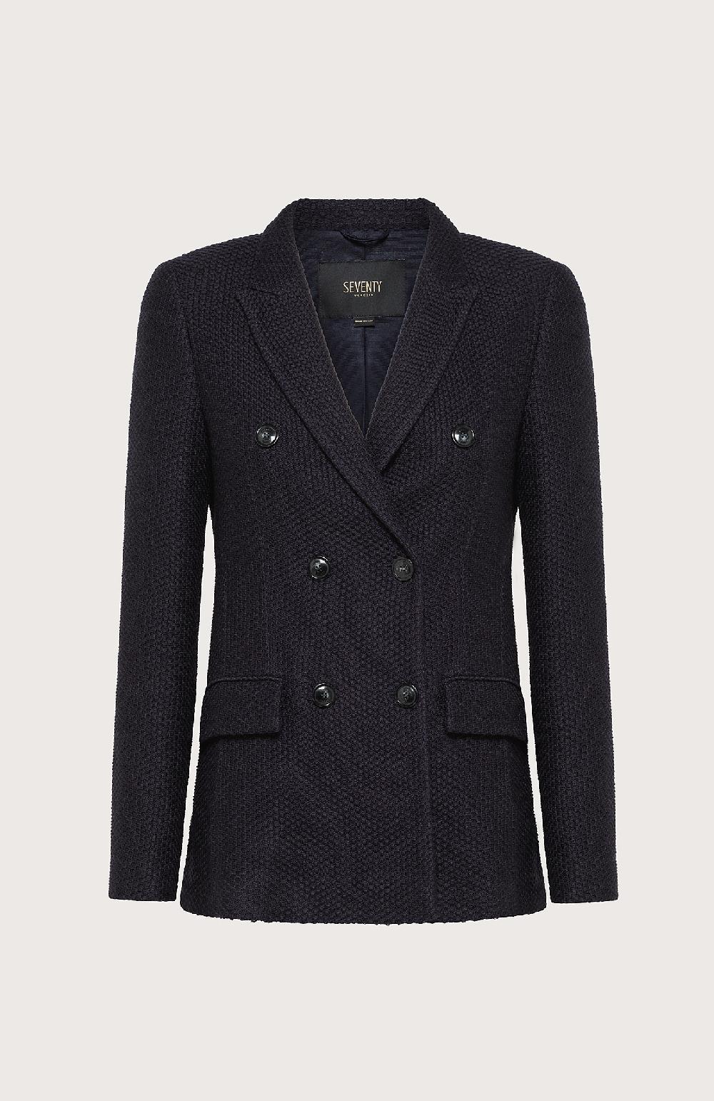 Seventy Giacca doppiopetto a maglia - Col. Blu