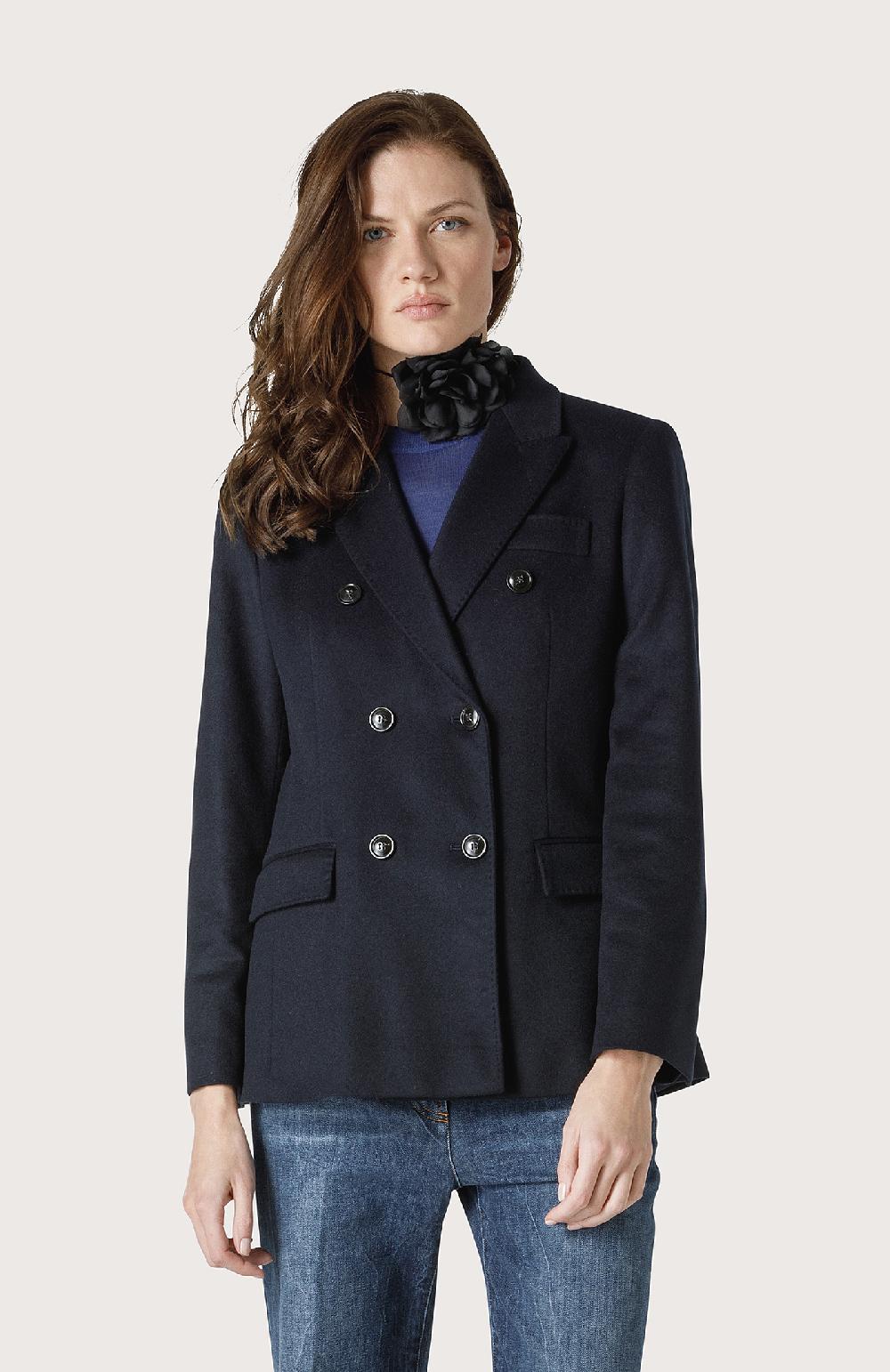 Seventy Giacca Doppiopetto Con Impunture - Col. Blu