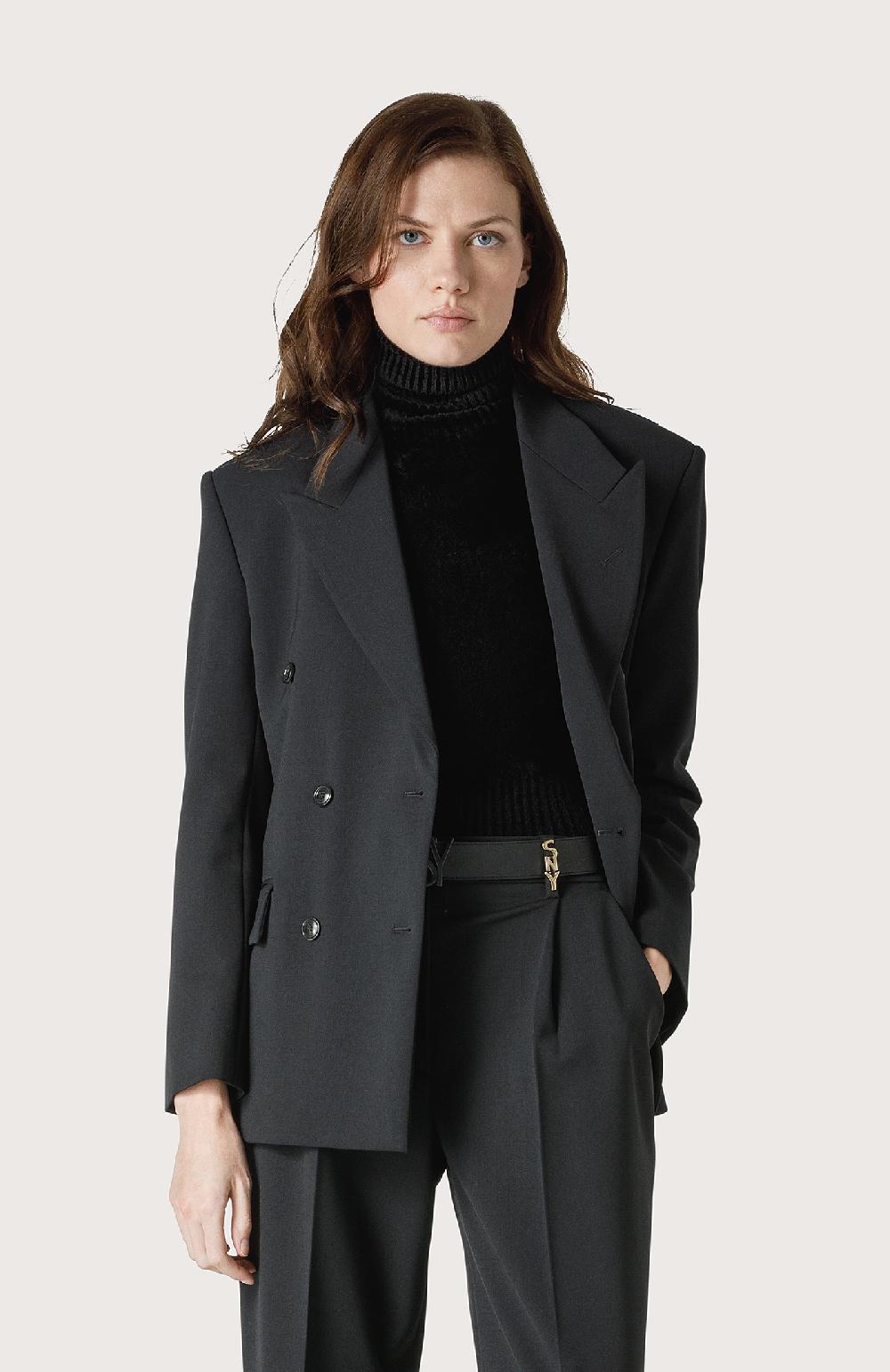 Seventy Giacca Doppiopetto Con Spalline - Col. Nero