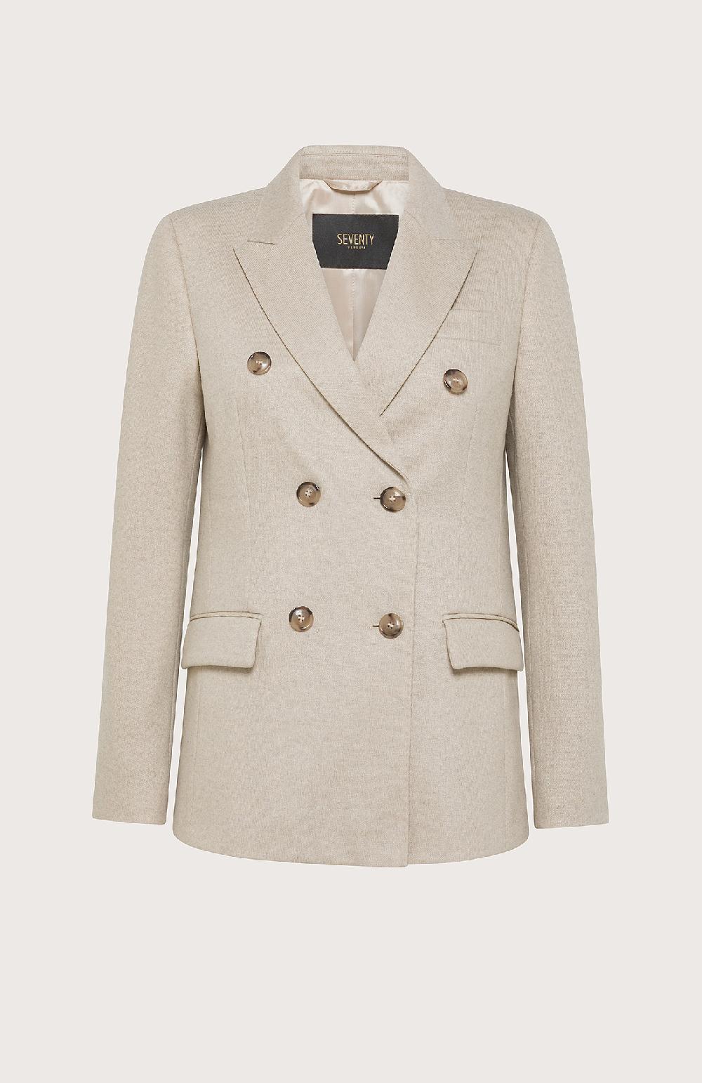 Seventy Giacca doppiopetto in flanella - Col. Grigio