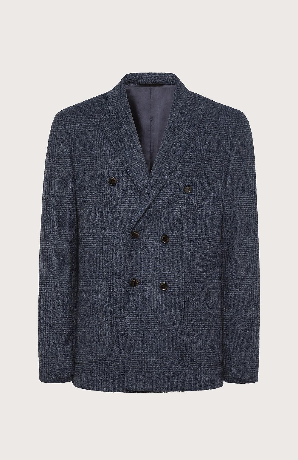 Seventy Giacca doppiopetto in galles - Col. Blu