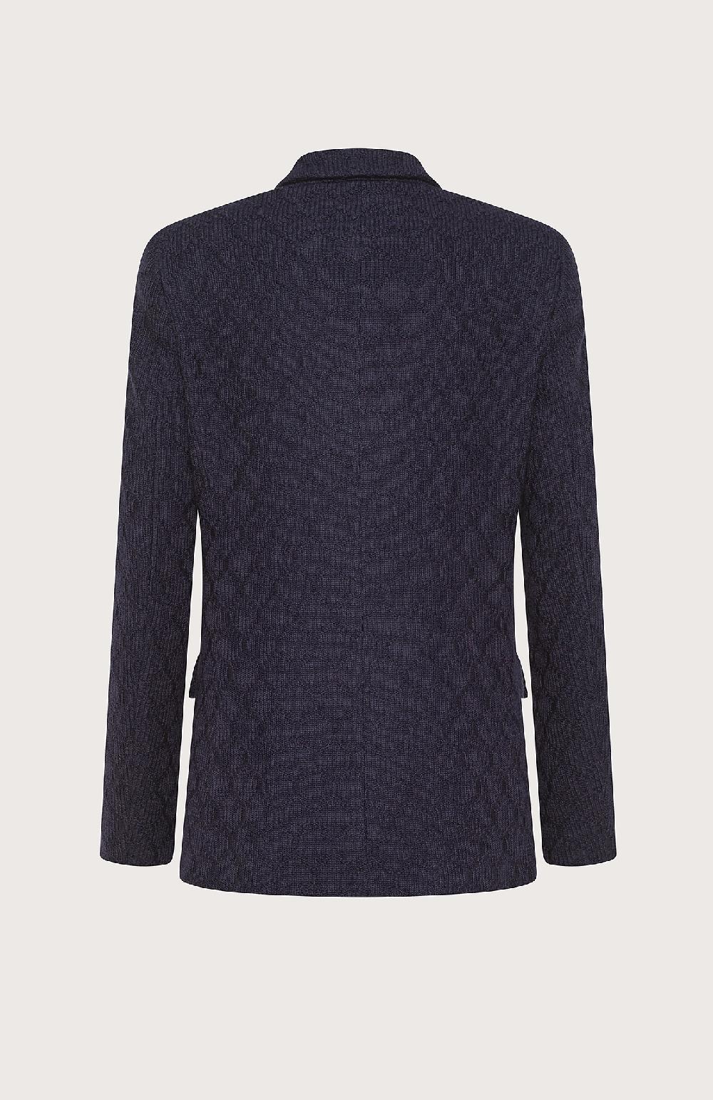 Seventy Giacca Doppiopetto In Maglia - Col. Blu