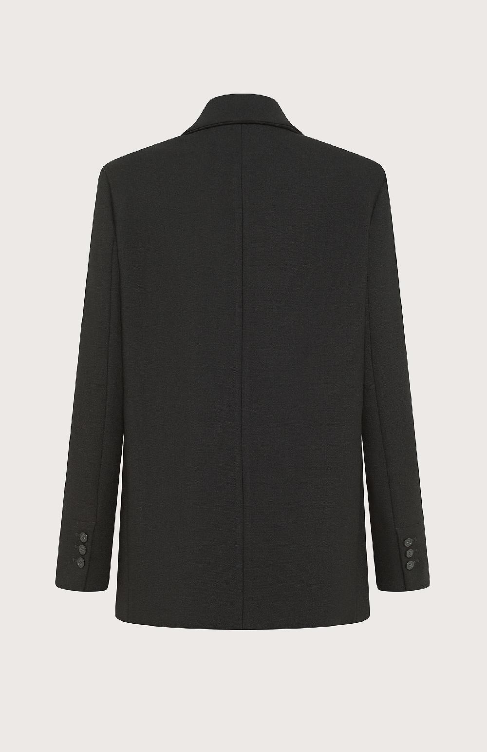 Seventy Giacca Doppiopetto In Misto Lana - Col. Nero