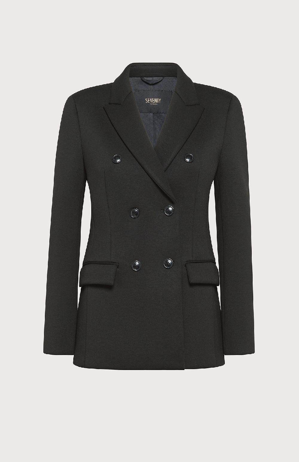 Seventy Giacca doppiopetto in neoprene - Col. Nero