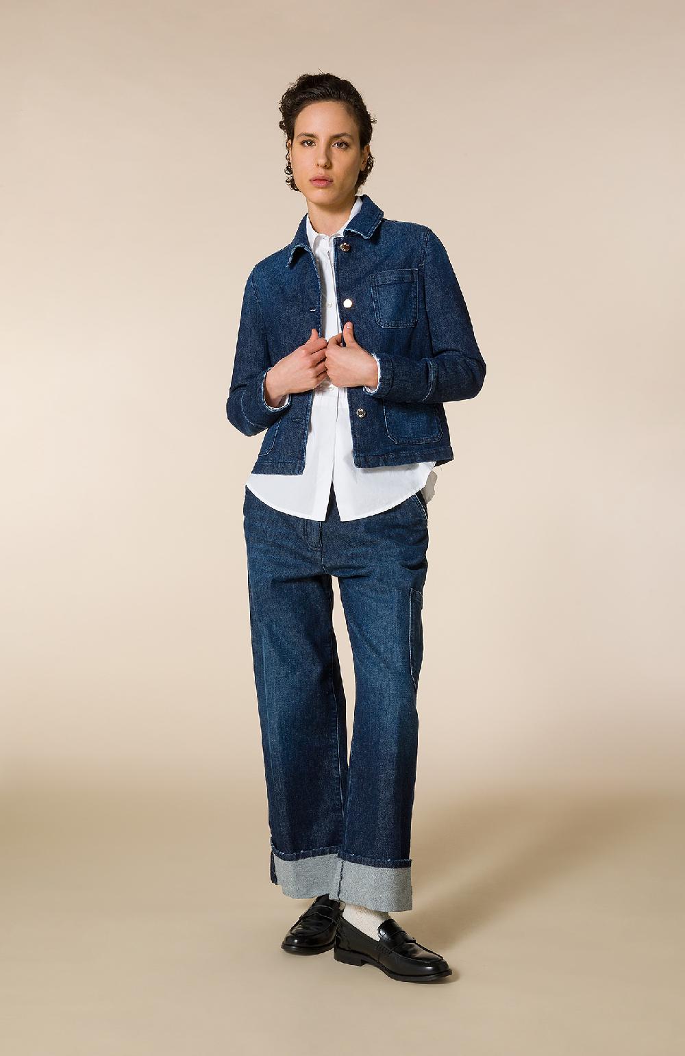 Seventy Giacca In Denim Con Tre Tasche - Col. Blu