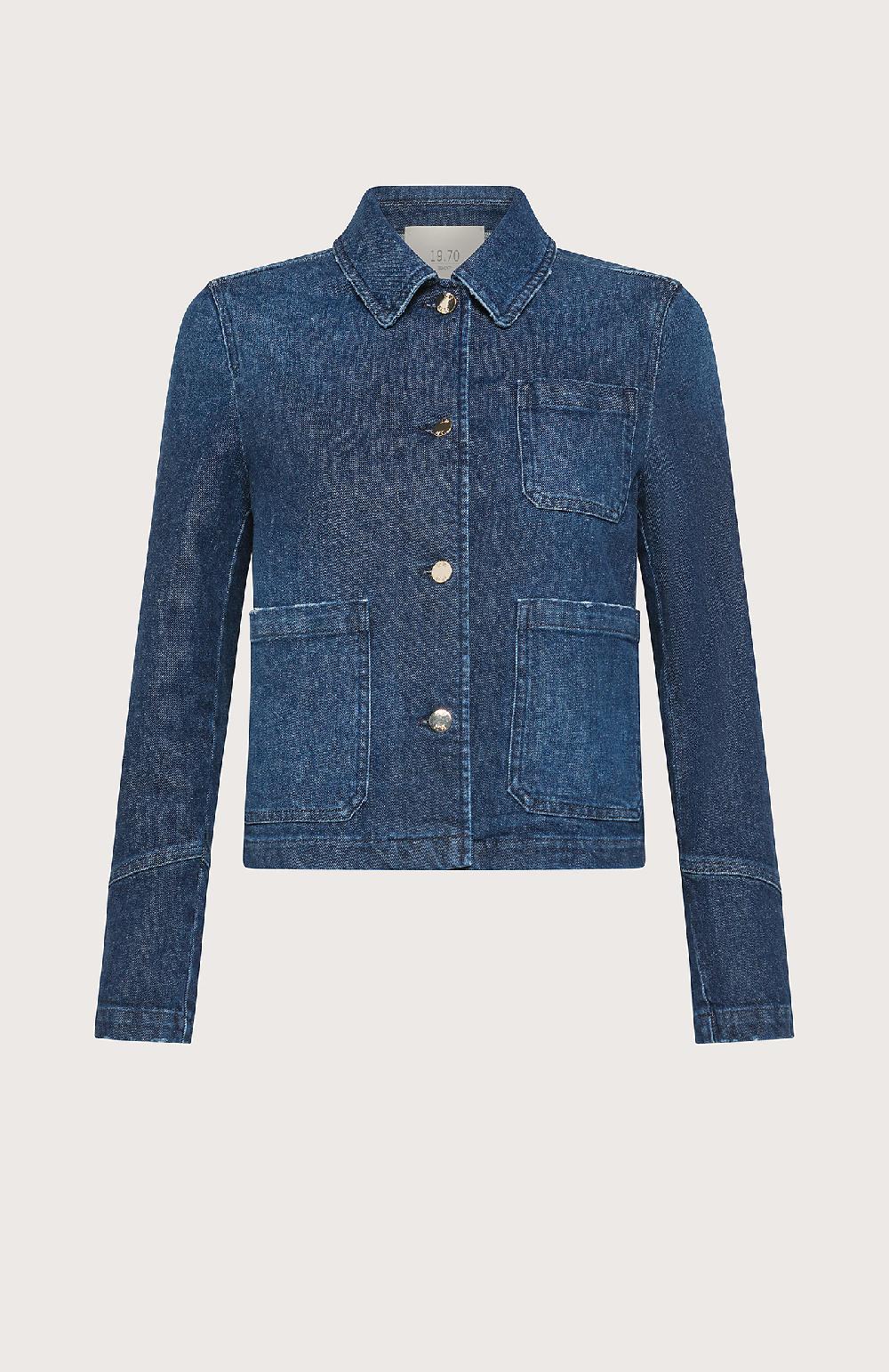 Seventy Giacca in denim con tre tasche - Col. Blu