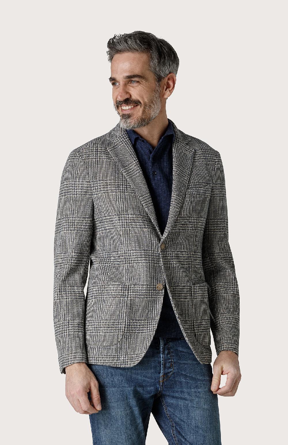 Seventy Giacca Monopetto Effetto Galles - Col. Neutro