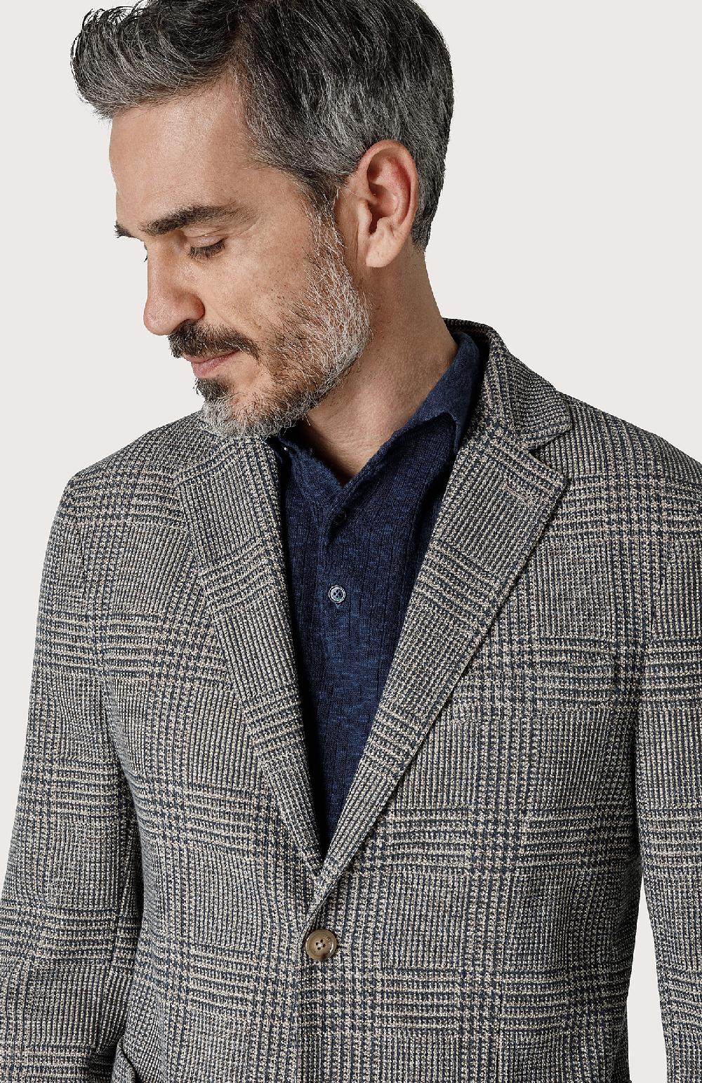 Seventy Giacca Monopetto Effetto Galles - Col. Neutro
