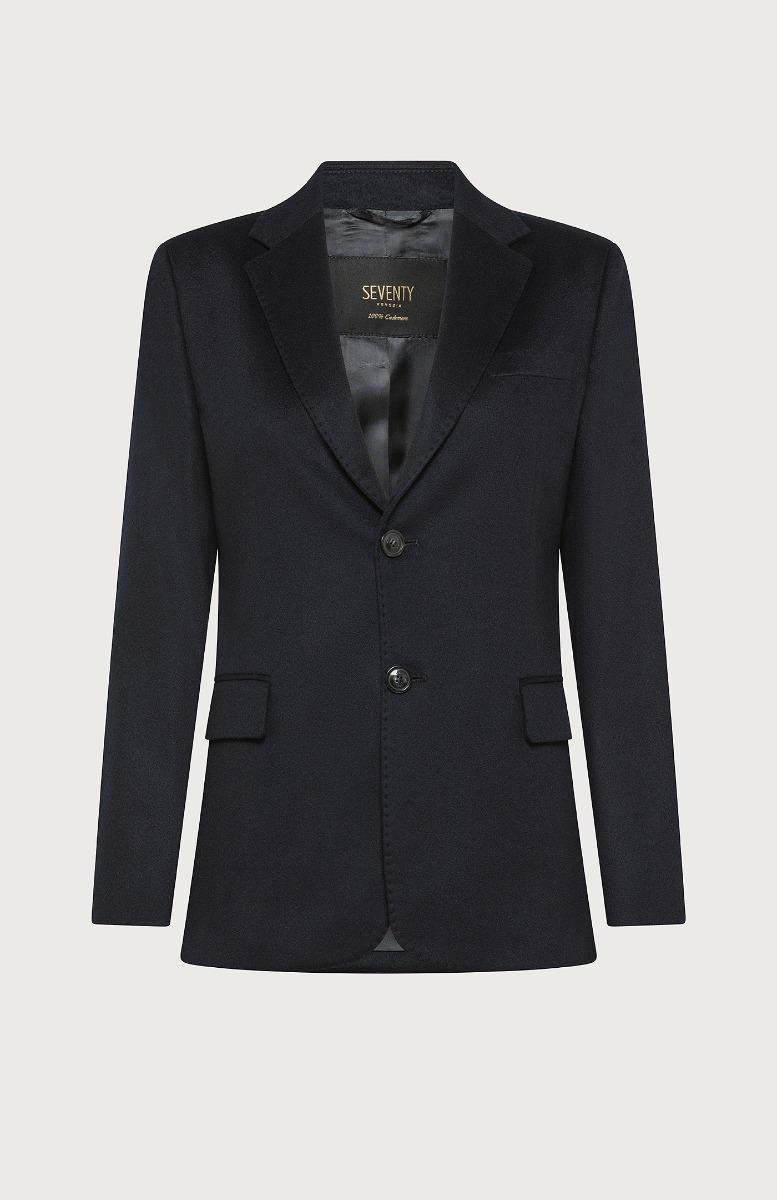 Seventy Giacca monopetto in 100% cashmere - Col. Blu