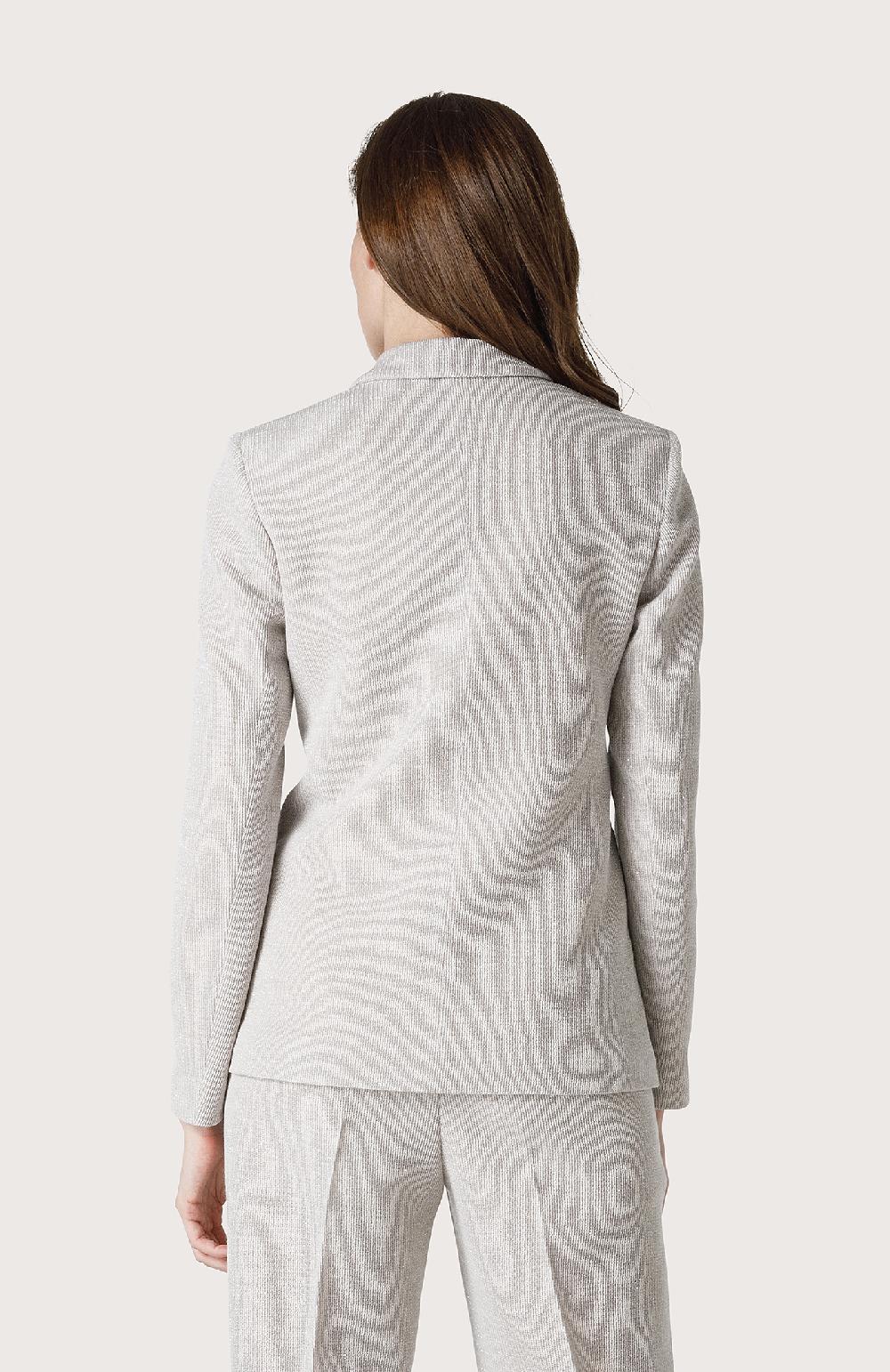 Seventy Giacca Monopetto In Filo Lurex - Col. Grigio