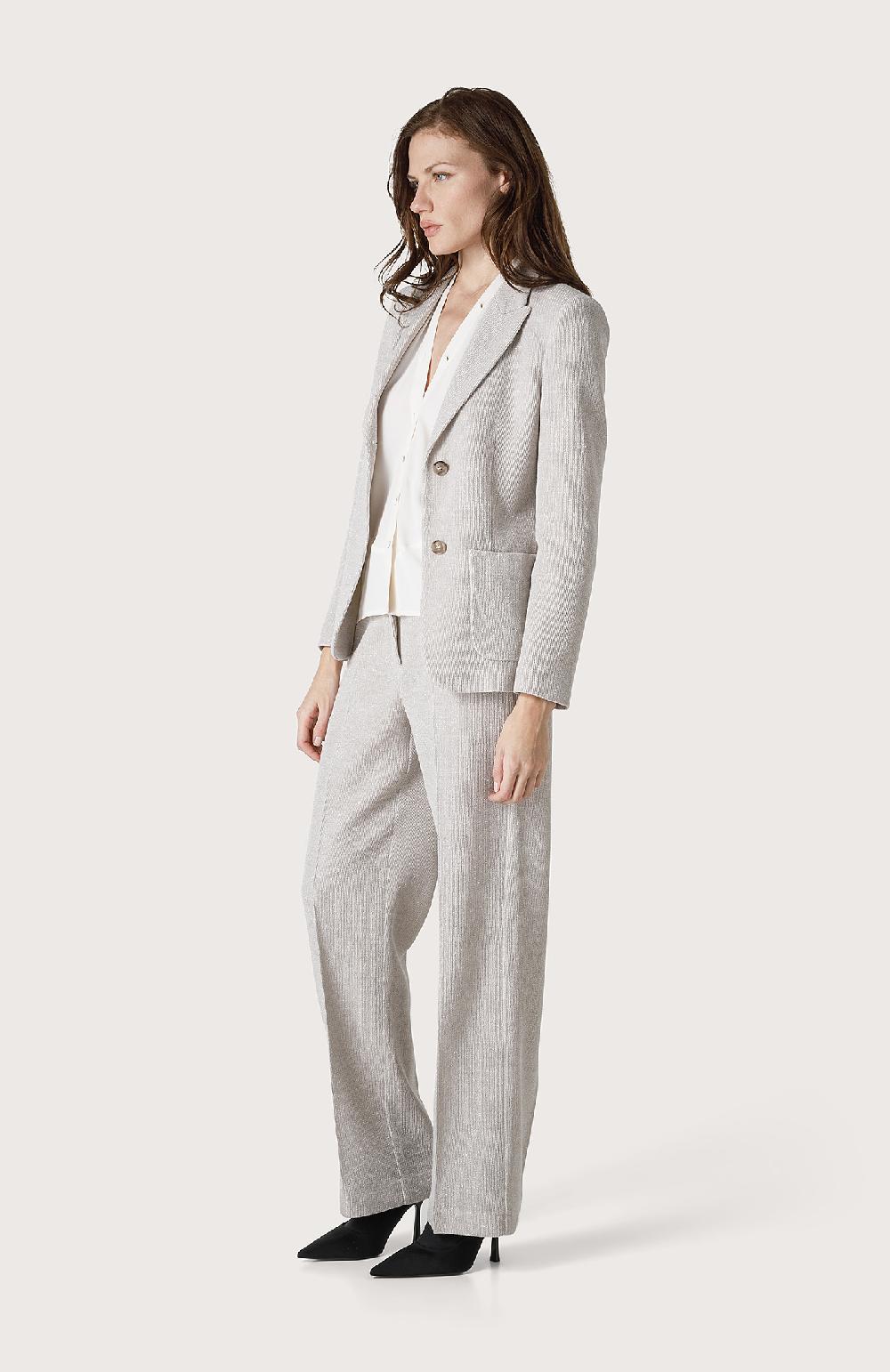 Seventy Giacca Monopetto In Filo Lurex - Col. Grigio