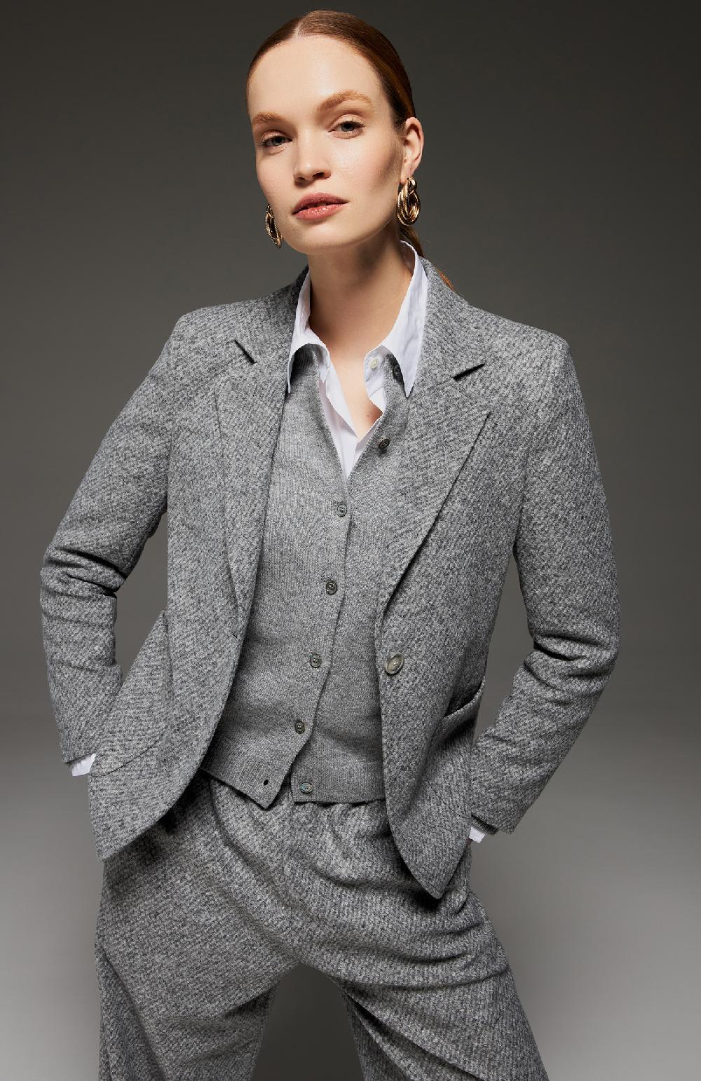 Seventy Giacca Monopetto In Misto Lana - Col. Grigio