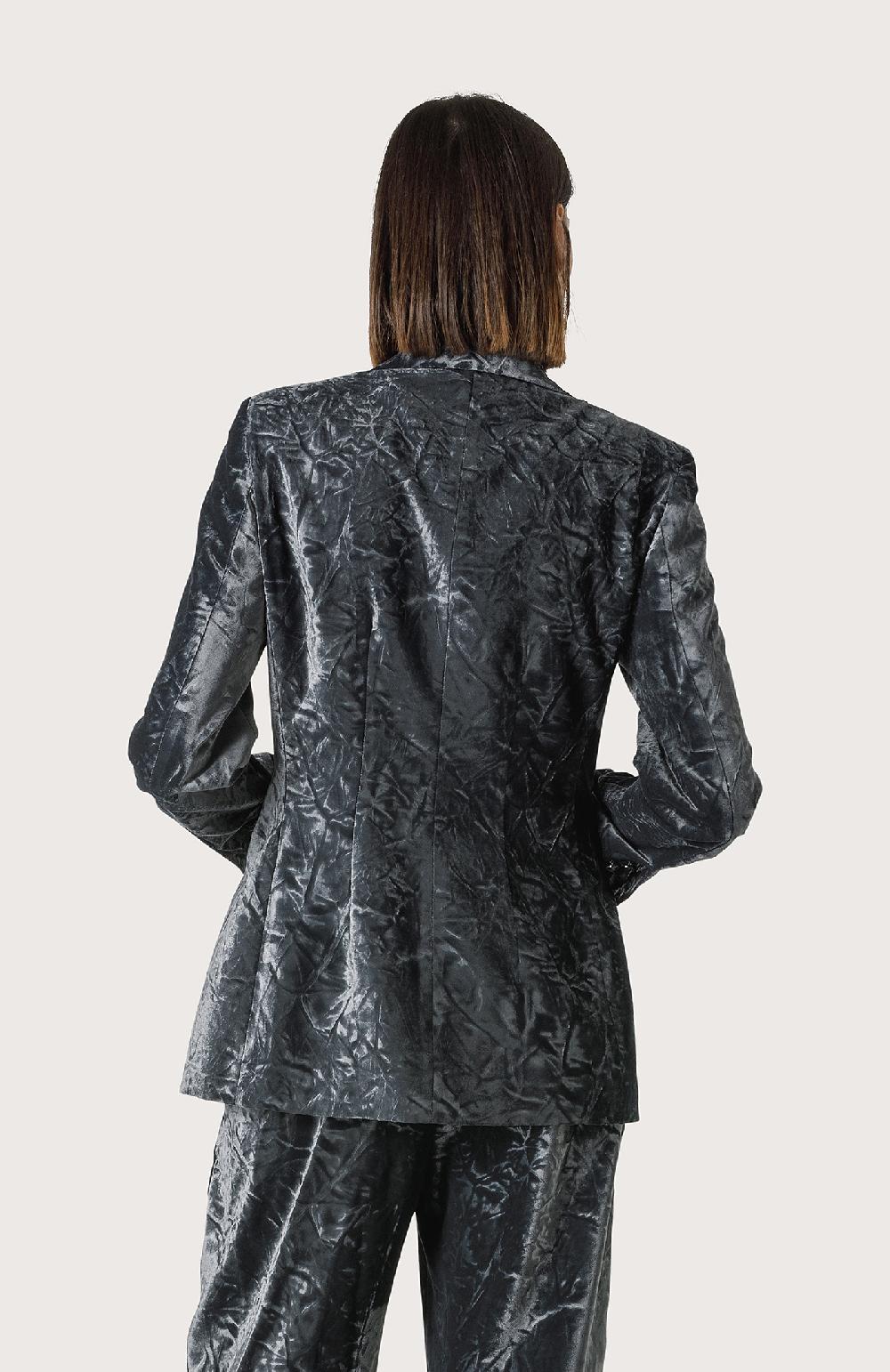 Seventy Giacca Monopetto In Velluto - Col. Grigio