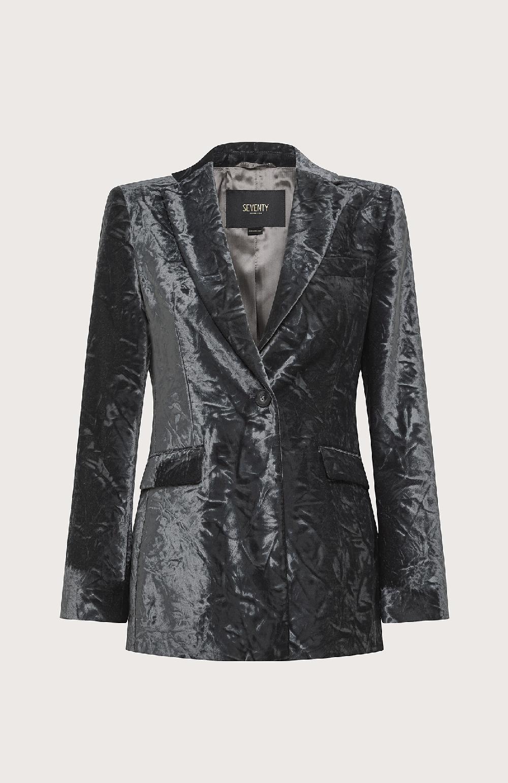 Seventy Giacca monopetto in velluto - Col. Grigio