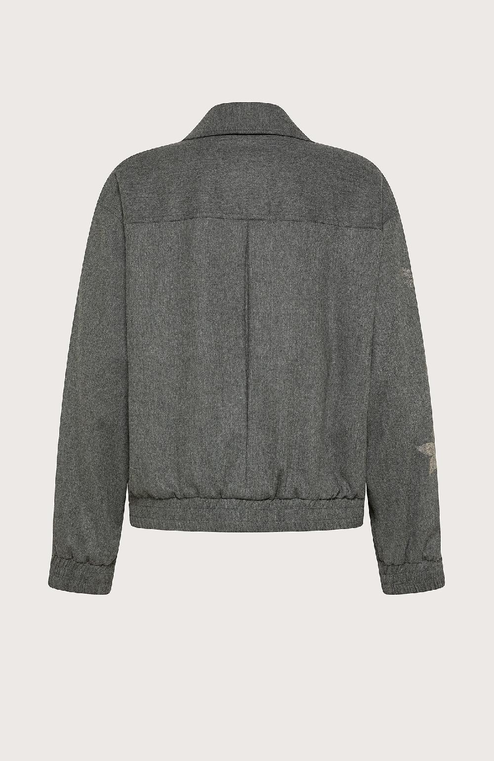 Seventy Giacchetta Con Zip In Flanella - Col. Grigio