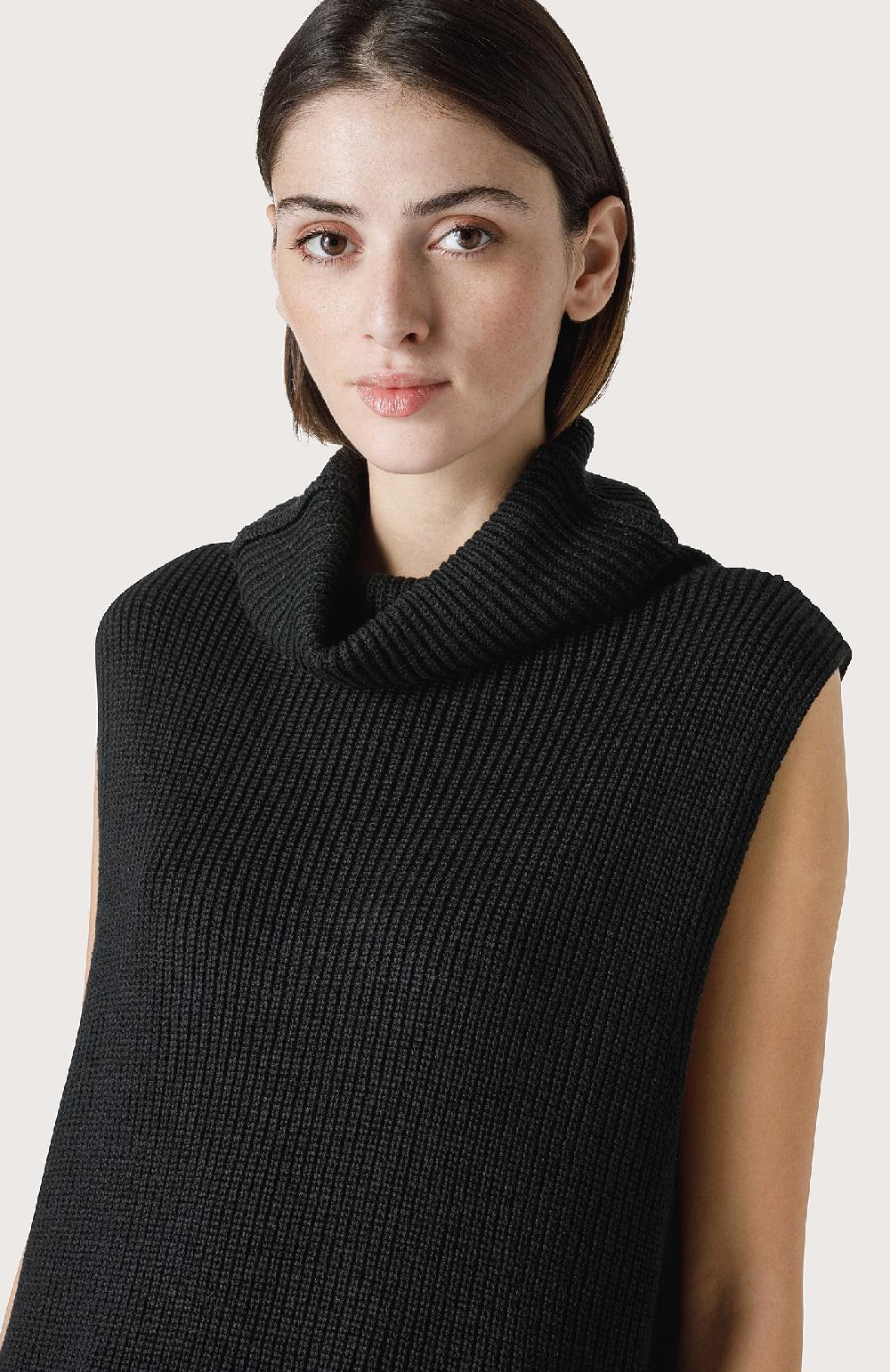 Seventy Gilet A Collo Alto - Col. Nero